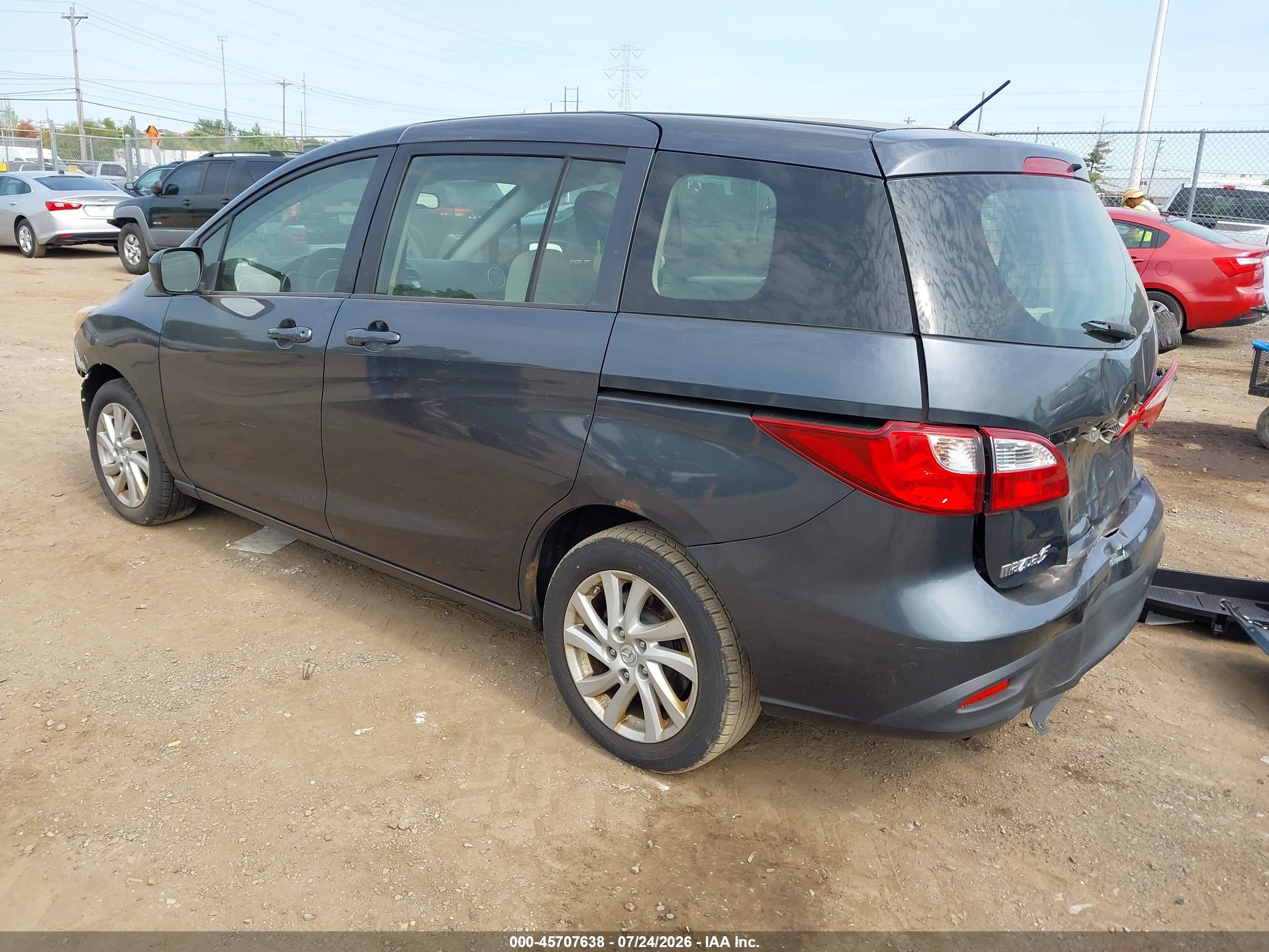 2012 Mazda Mazda5 Sport Dark Blue vin: JM1CW2BL5C0120749