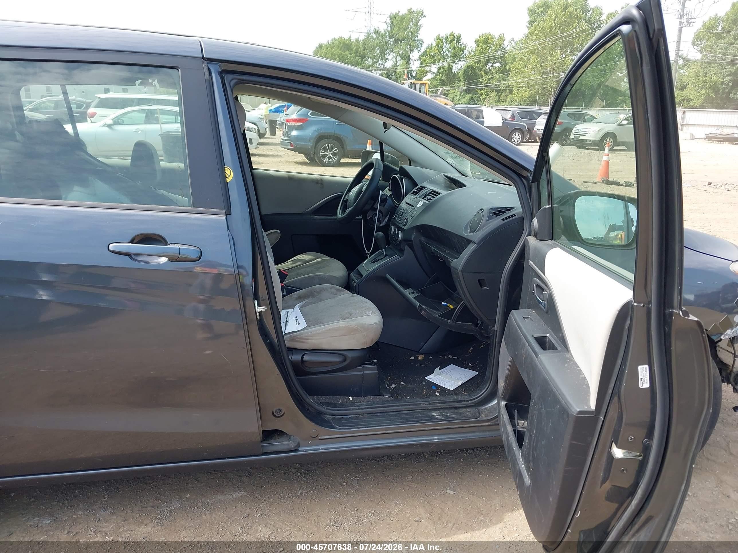 2012 Mazda Mazda5 Sport Dark Blue vin: JM1CW2BL5C0120749