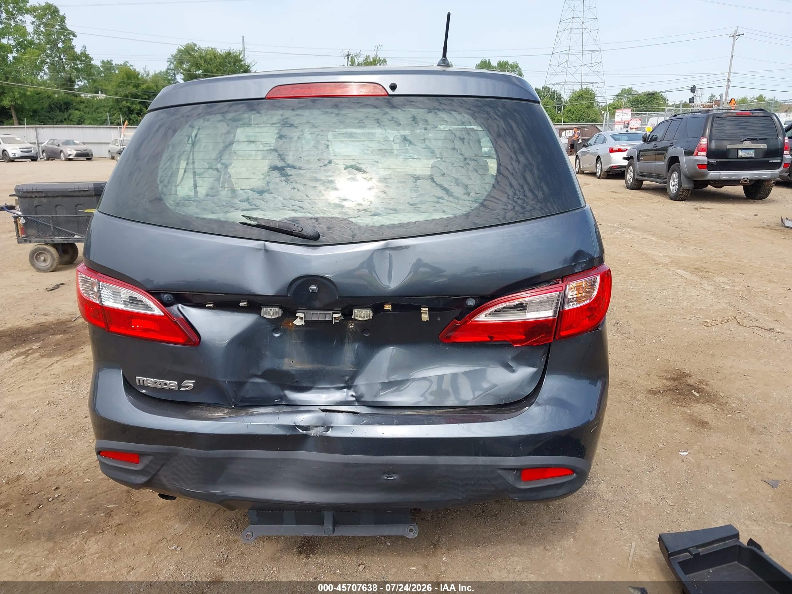 2012 Mazda Mazda5 Sport Dark Blue vin: JM1CW2BL5C0120749