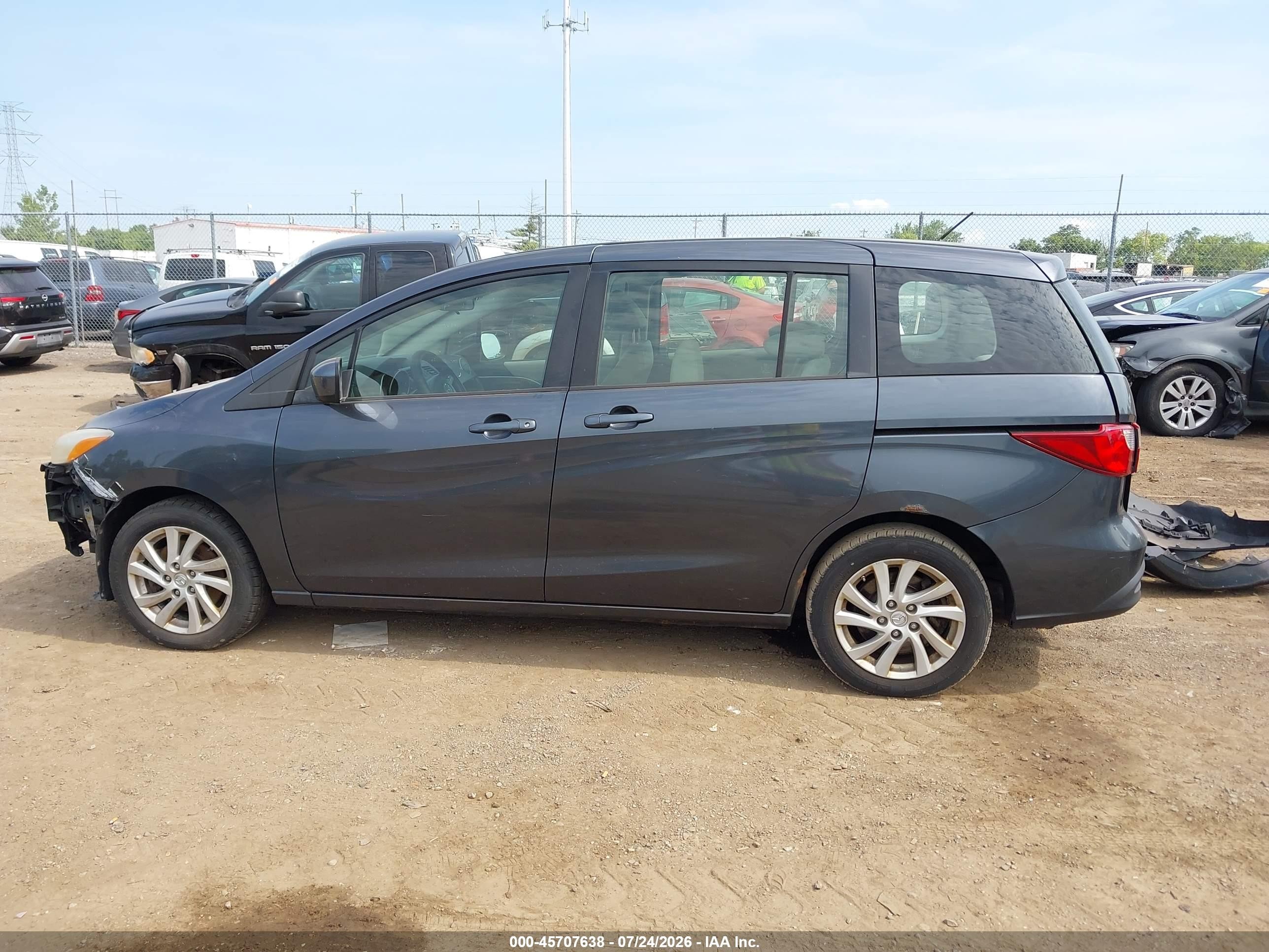 2012 Mazda Mazda5 Sport Dark Blue vin: JM1CW2BL5C0120749