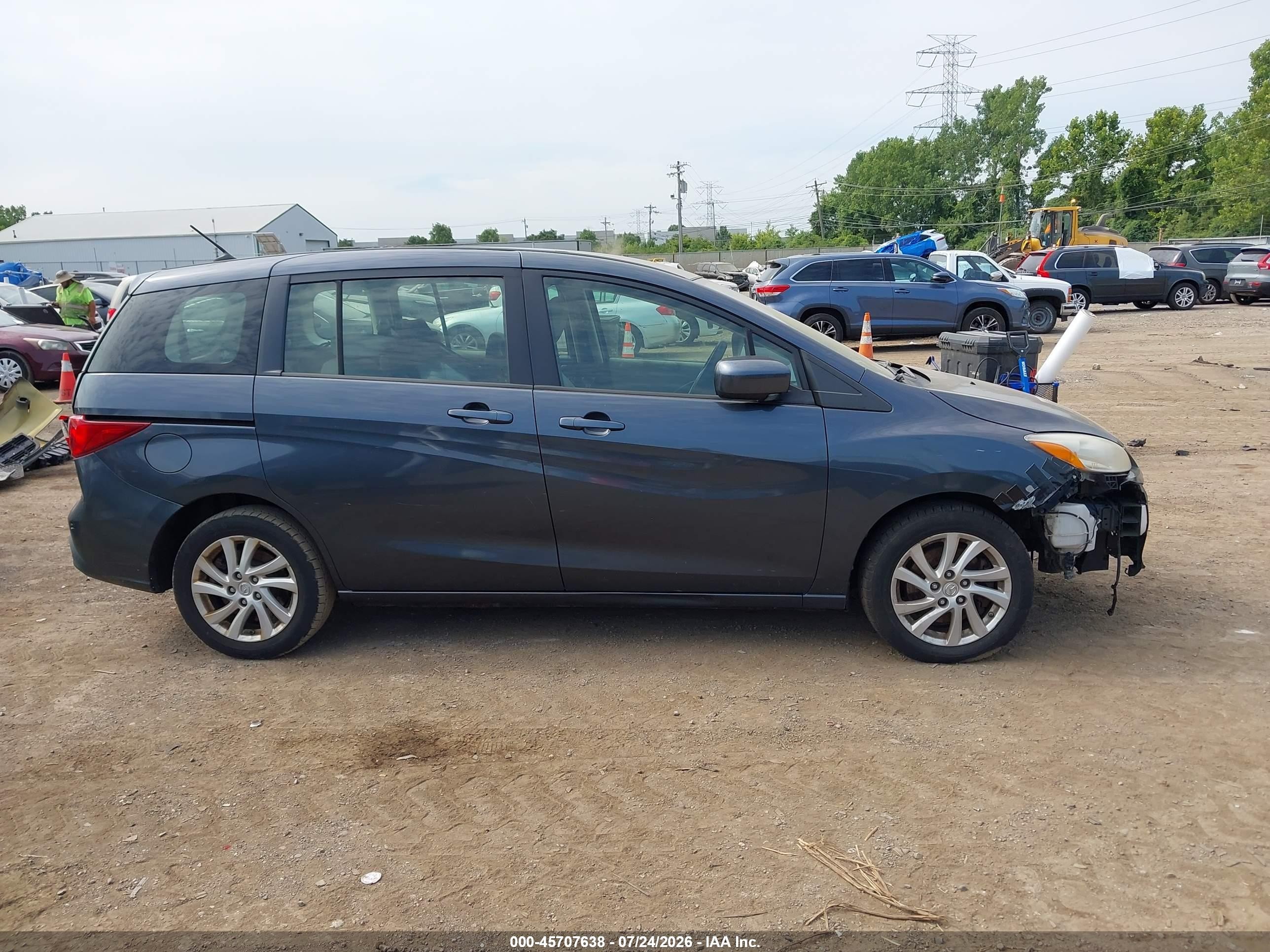 2012 Mazda Mazda5 Sport Dark Blue vin: JM1CW2BL5C0120749