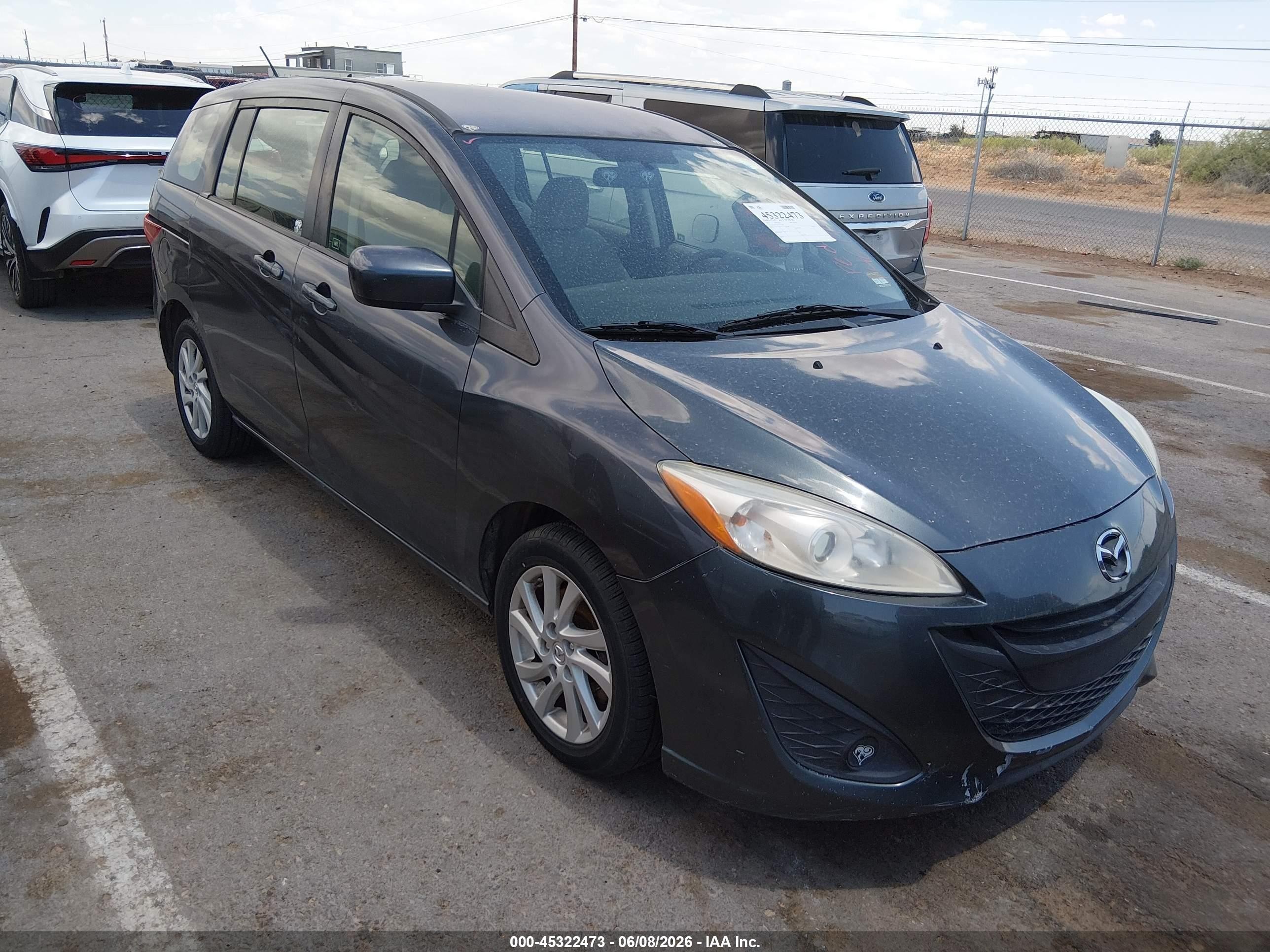 2012 Mazda Mazda5 Sport Серый vin: JM1CW2BL5C0132089