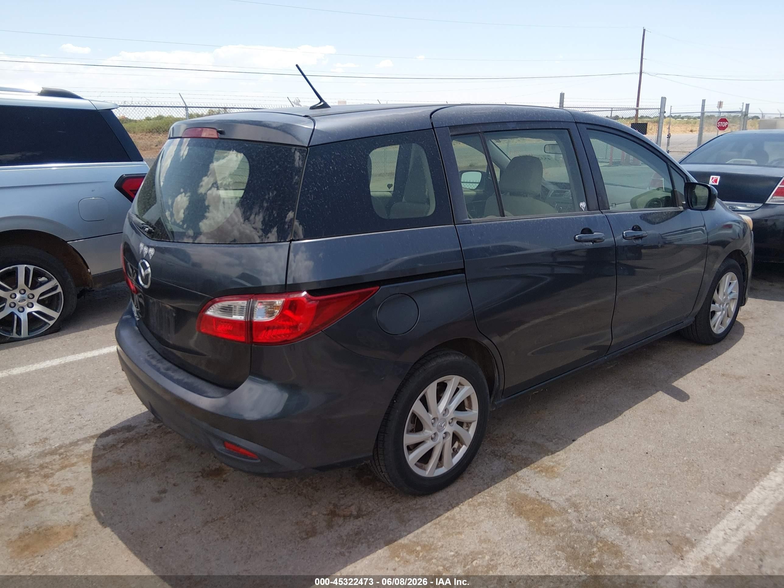 2012 Mazda Mazda5 Sport Серый vin: JM1CW2BL5C0132089