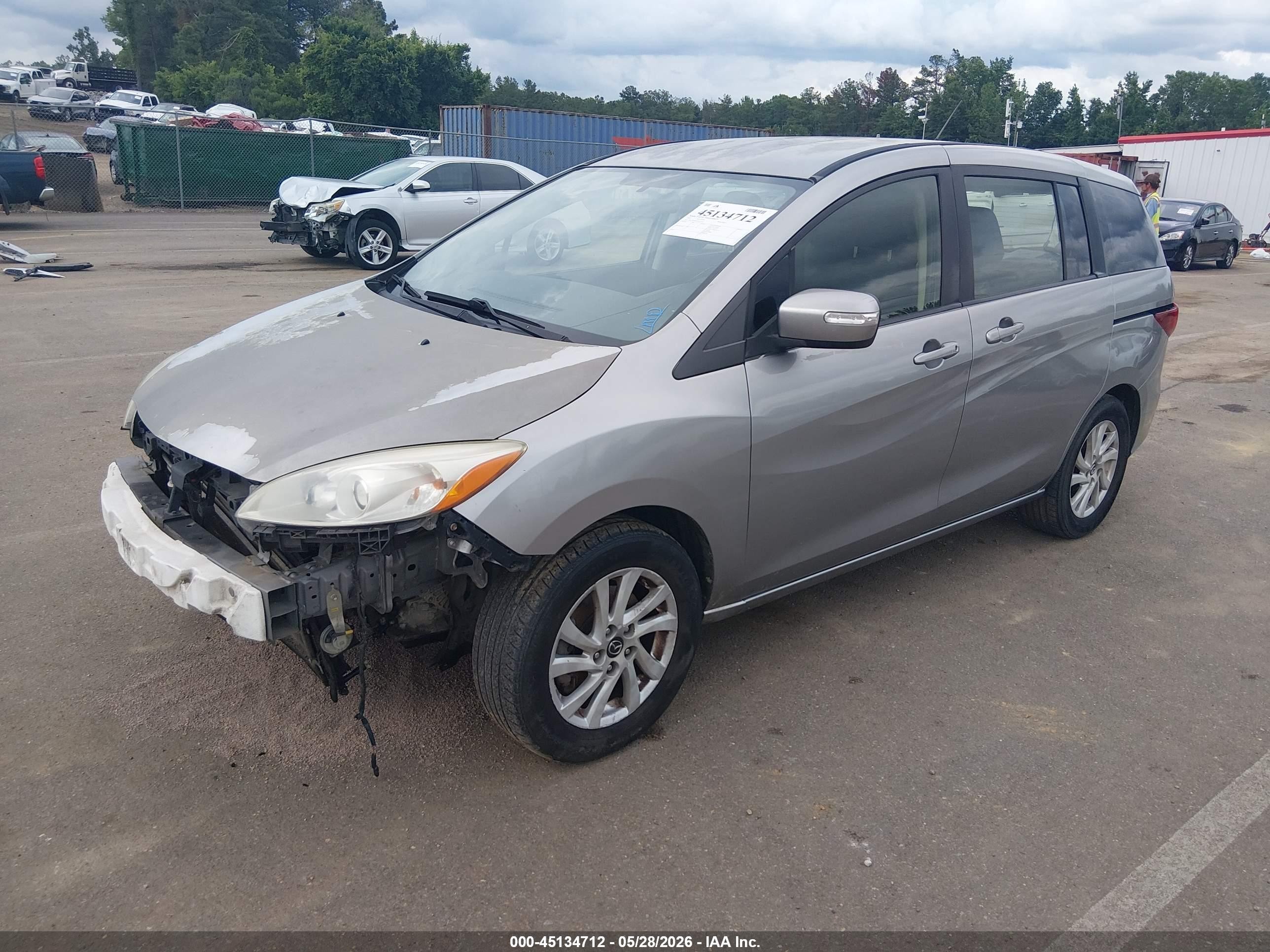 2013 Mazda Mazda5 Sport Gray vin: JM1CW2BL5D0147581
