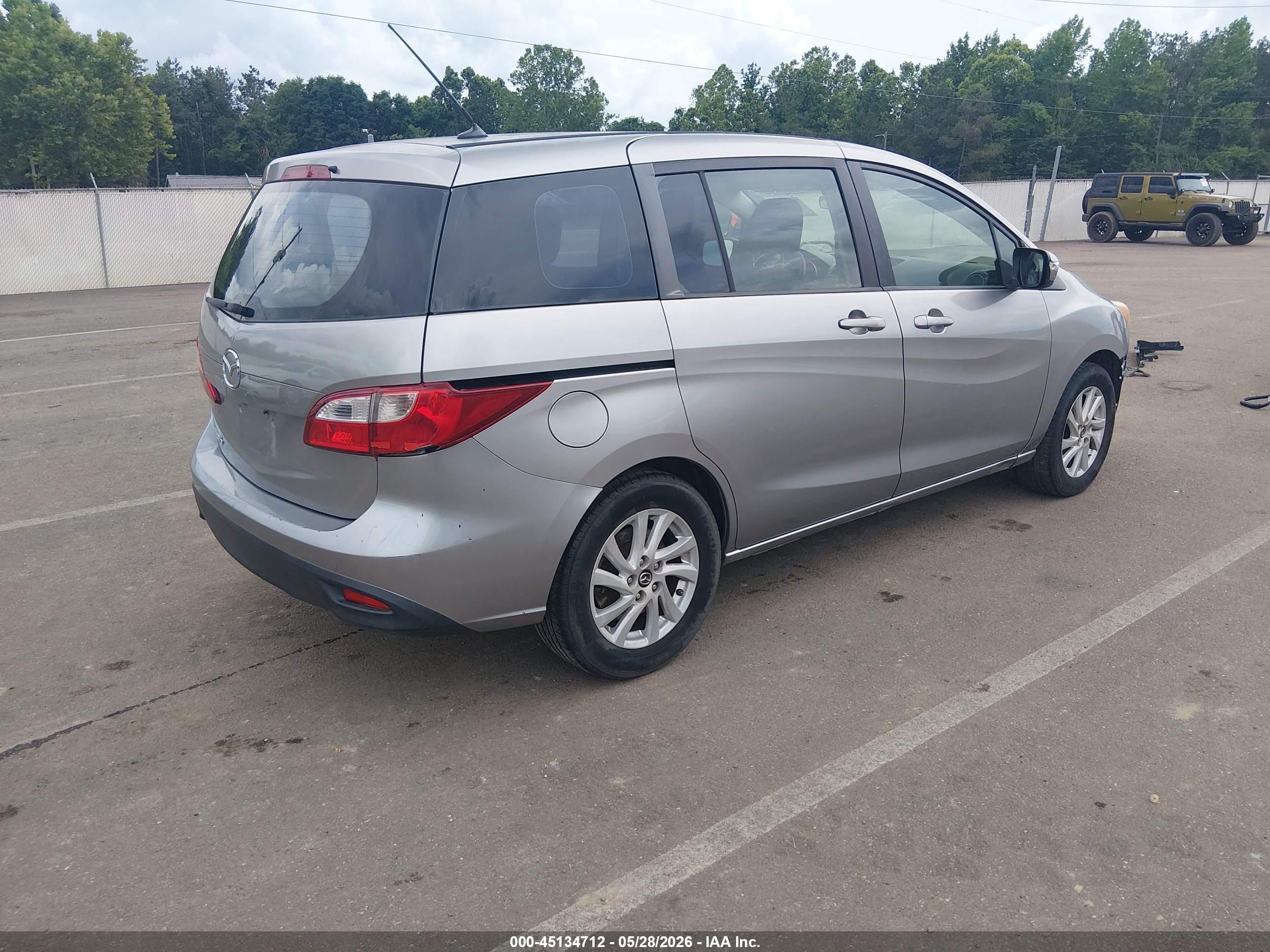 2013 Mazda Mazda5 Sport Gray vin: JM1CW2BL5D0147581