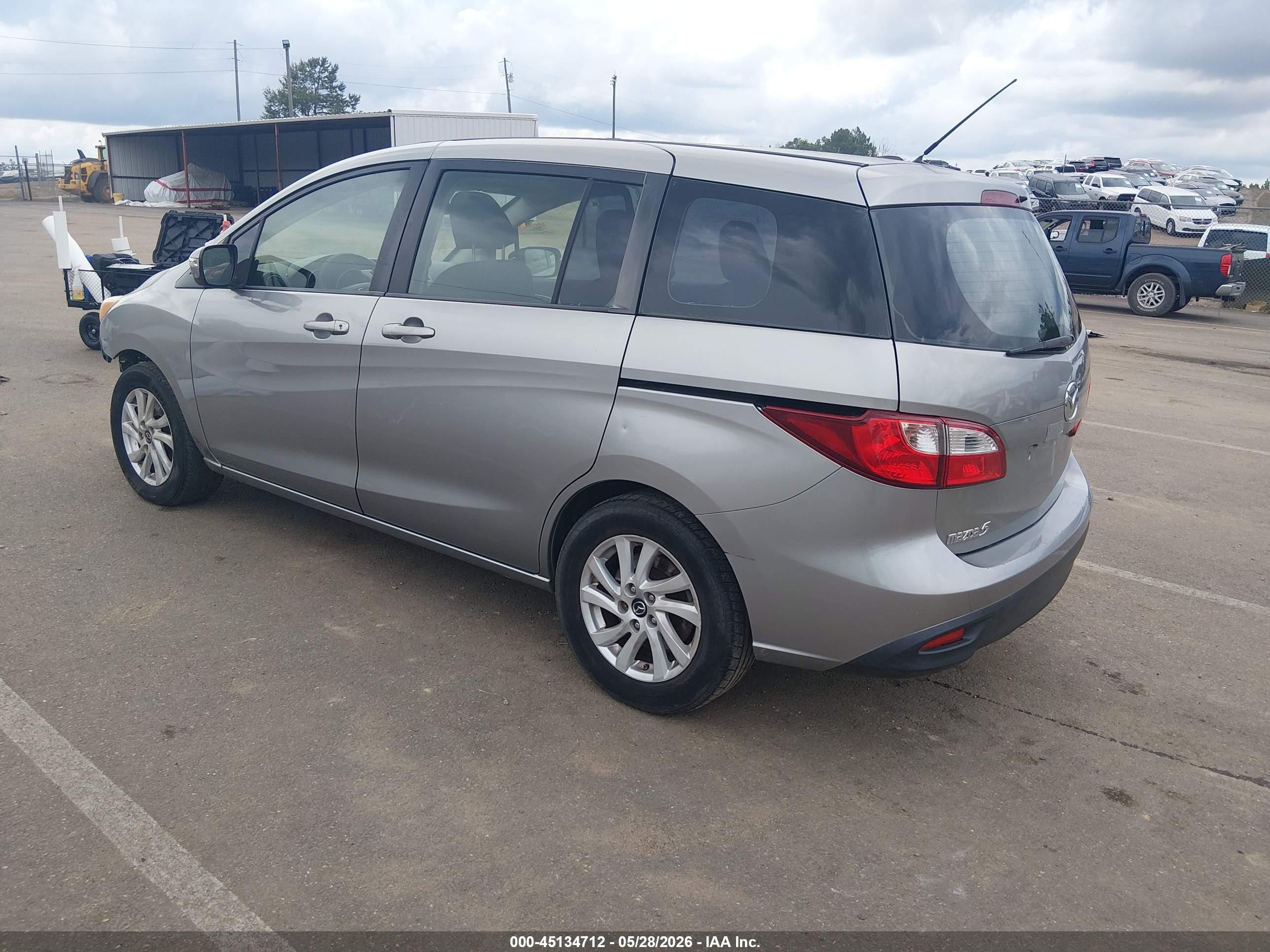 2013 Mazda Mazda5 Sport Gray vin: JM1CW2BL5D0147581