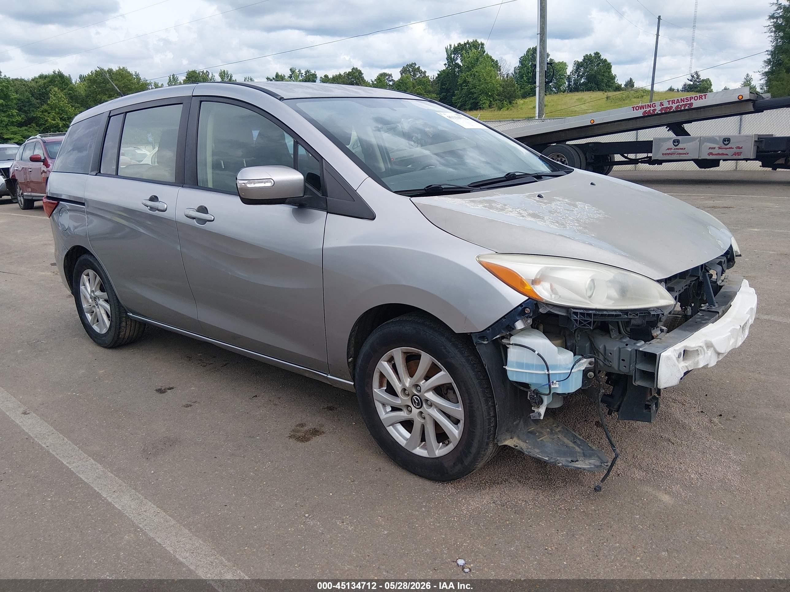 2013 Mazda Mazda5 Sport Gray vin: JM1CW2BL5D0147581
