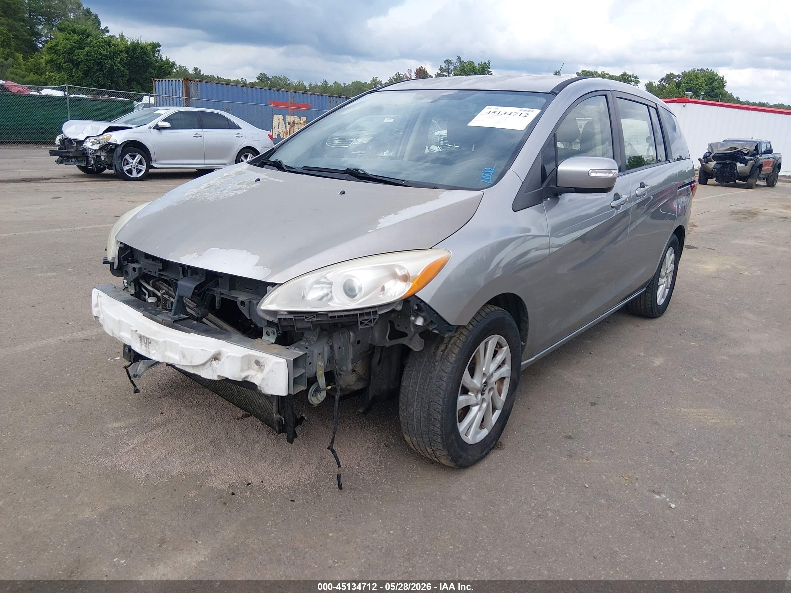 2013 Mazda Mazda5 Sport Gray vin: JM1CW2BL5D0147581