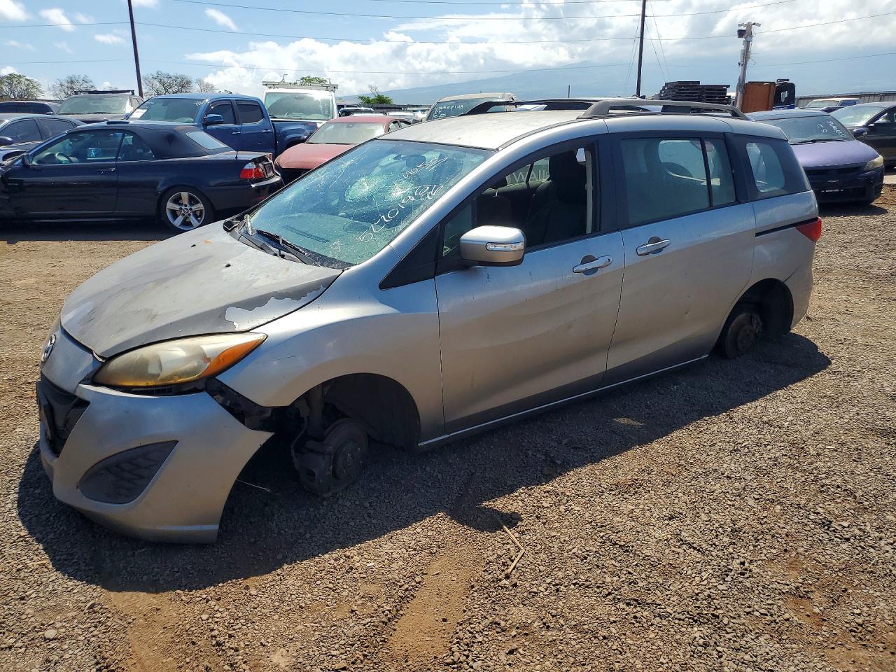 2014 Mazda 5 Sport Silver vin: JM1CW2BL5E0164561