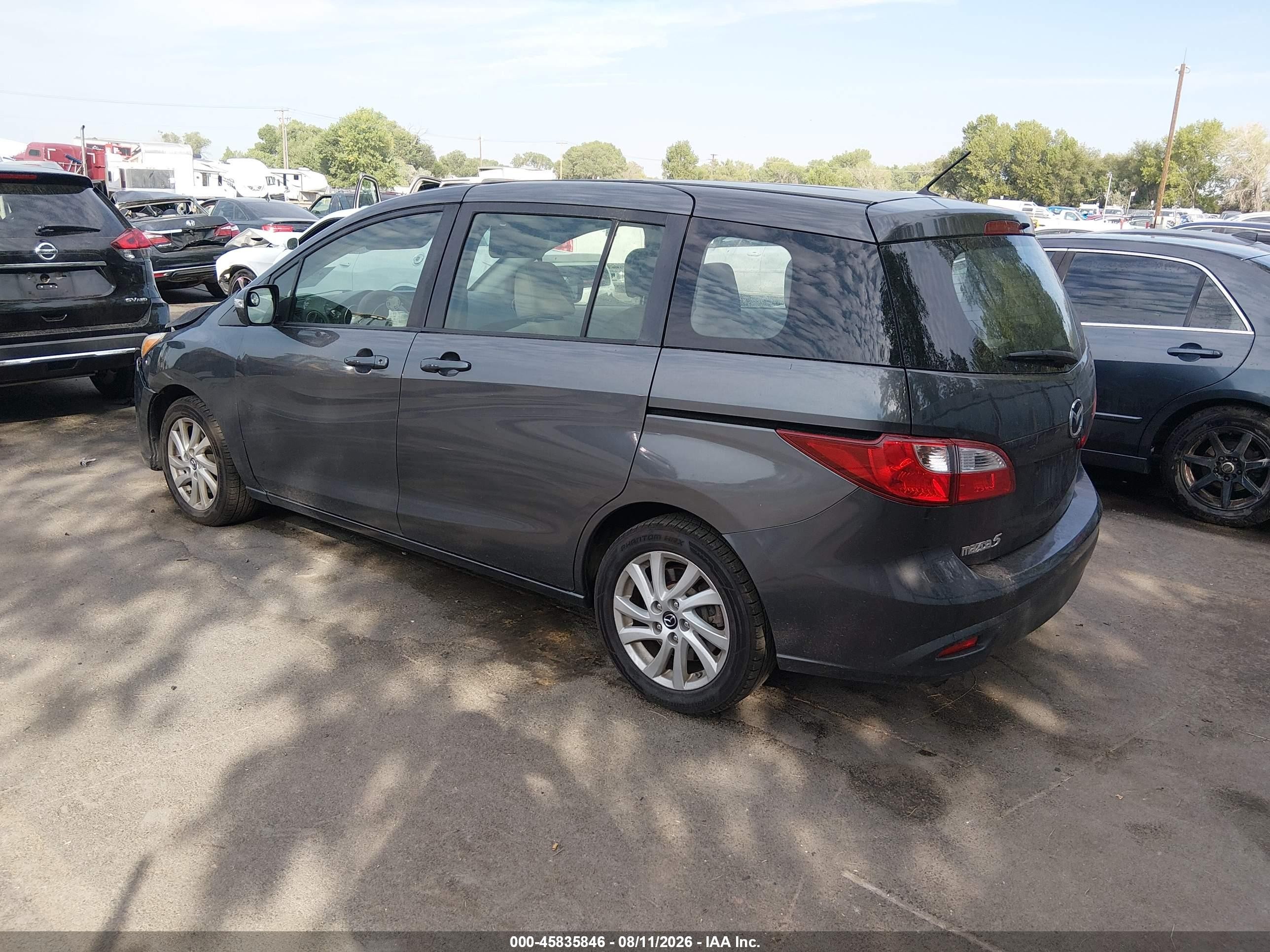 2014 Mazda Mazda5 Sport Gray vin: JM1CW2BL5E0171865