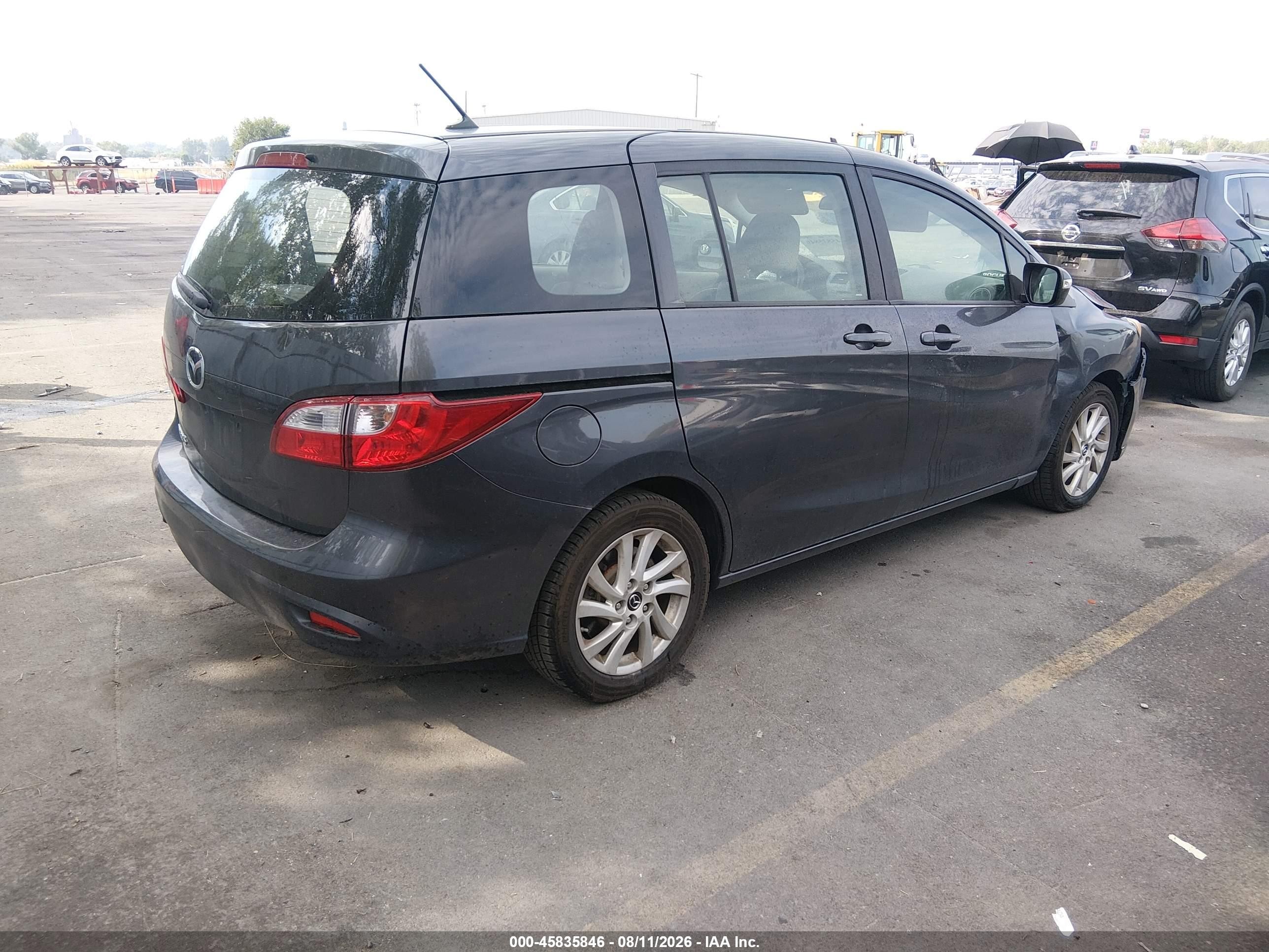 2014 Mazda Mazda5 Sport Gray vin: JM1CW2BL5E0171865