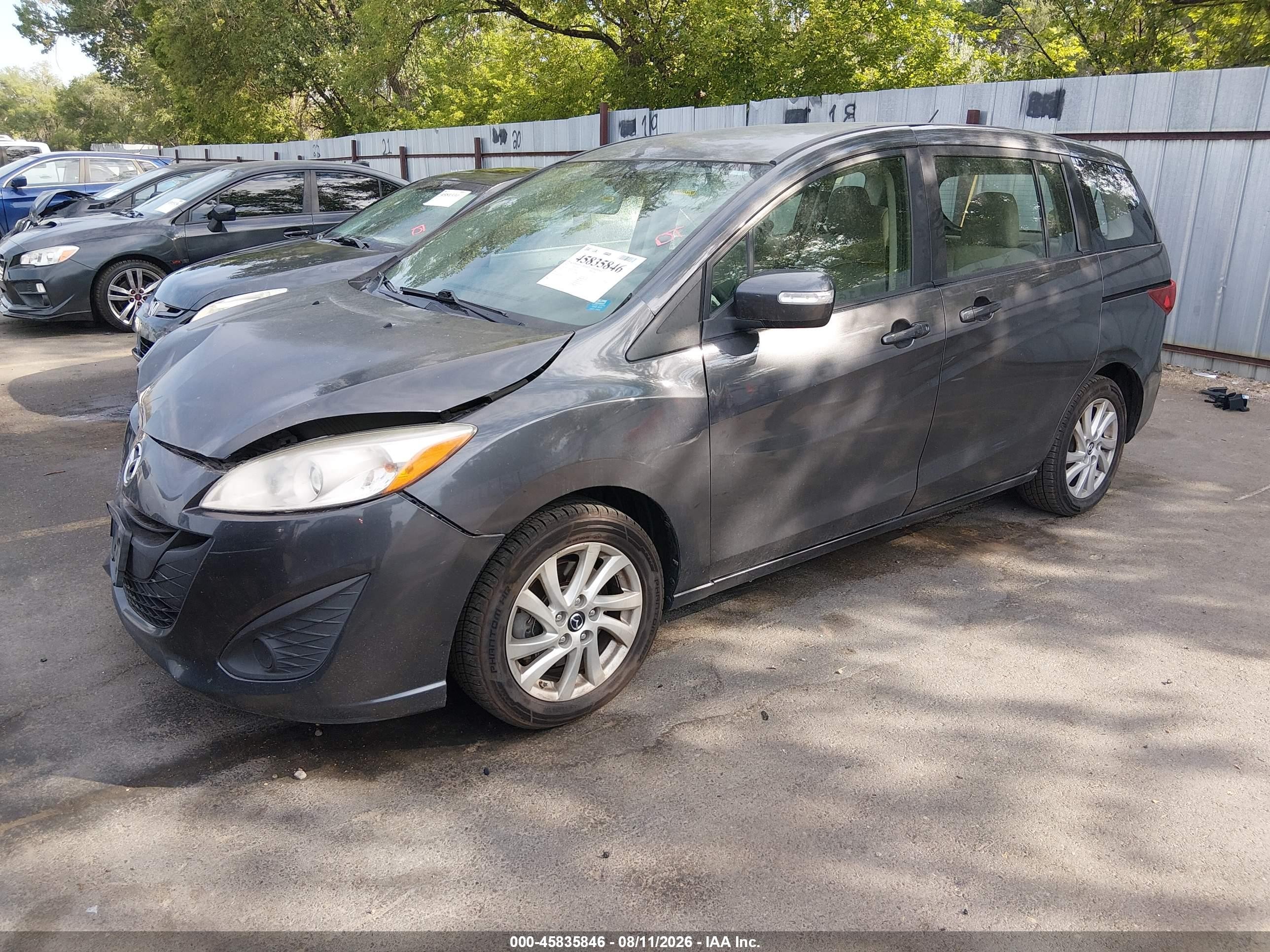2014 Mazda Mazda5 Sport Gray vin: JM1CW2BL5E0171865