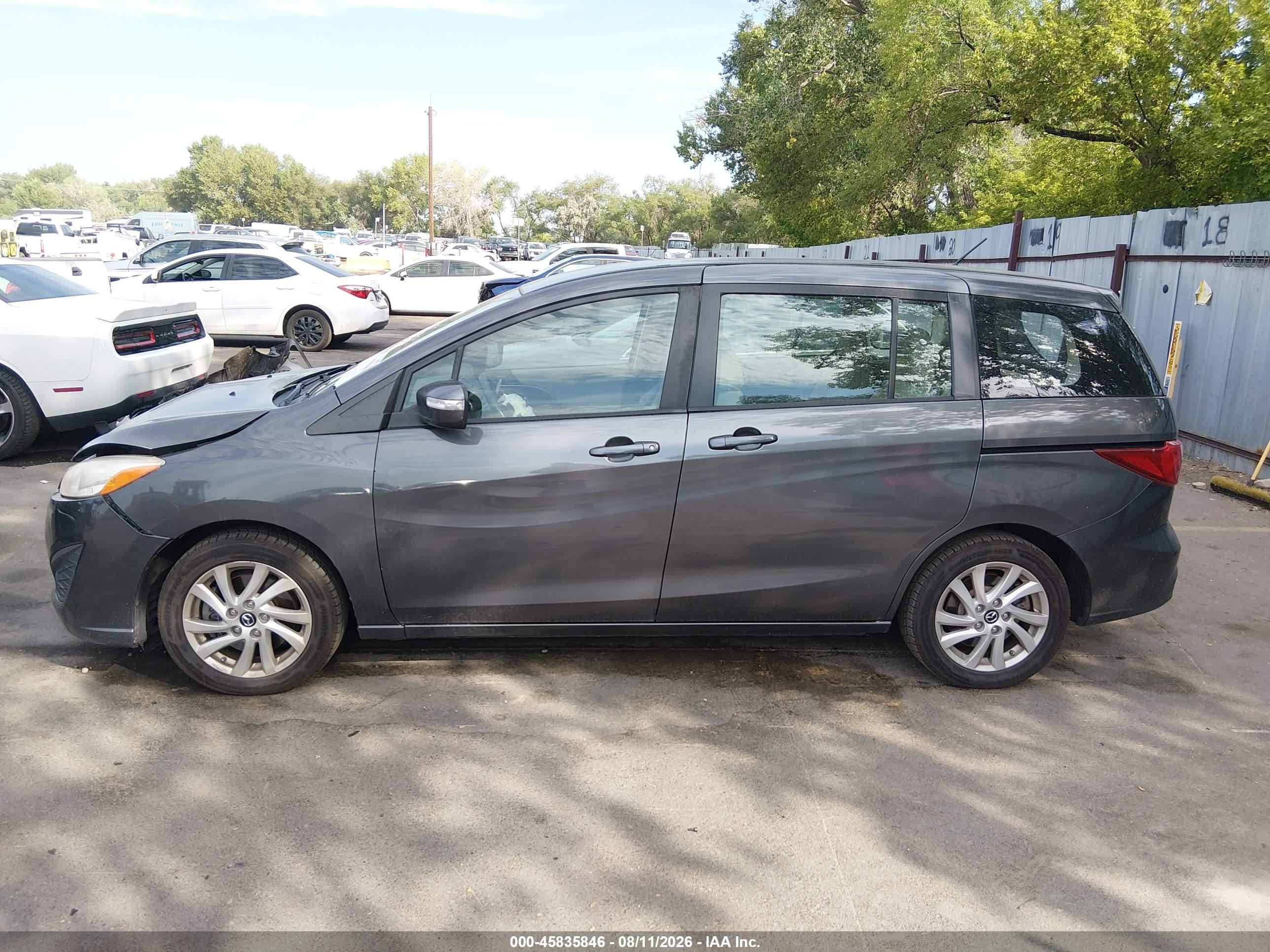 2014 Mazda Mazda5 Sport Gray vin: JM1CW2BL5E0171865