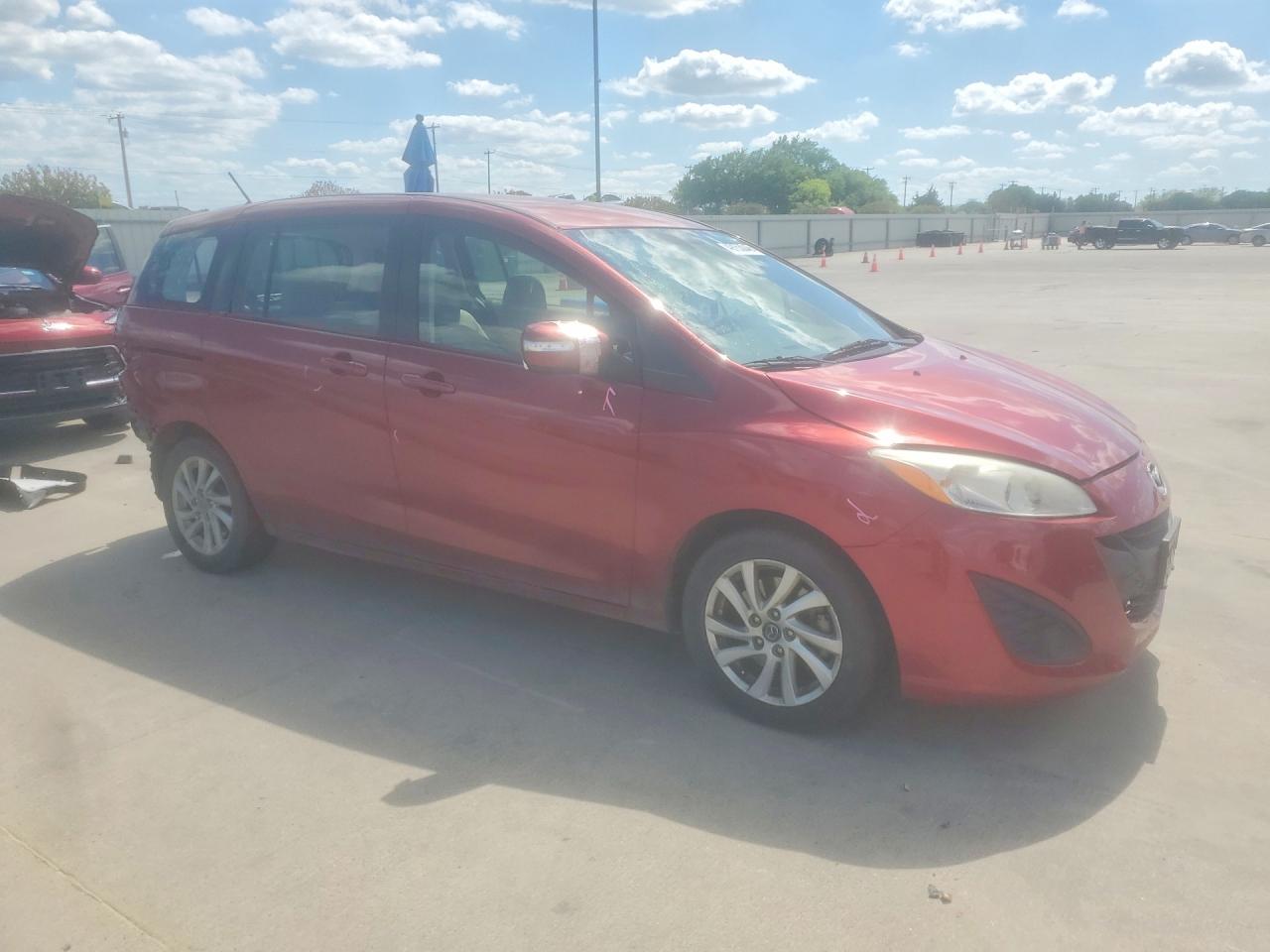 2015 Mazda 5 Sport Red vin: JM1CW2BL5F0186805