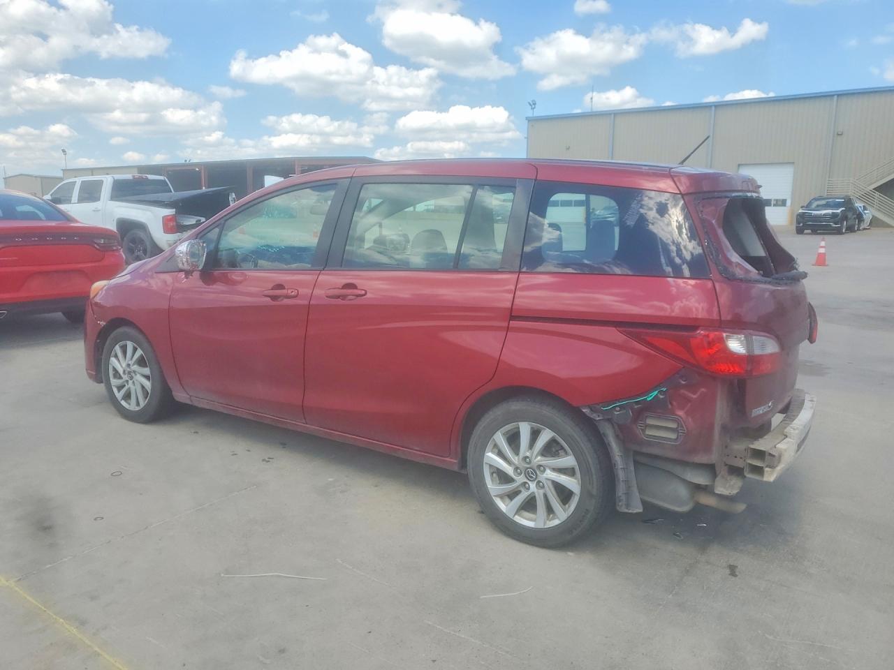 2015 Mazda 5 Sport Red vin: JM1CW2BL5F0186805