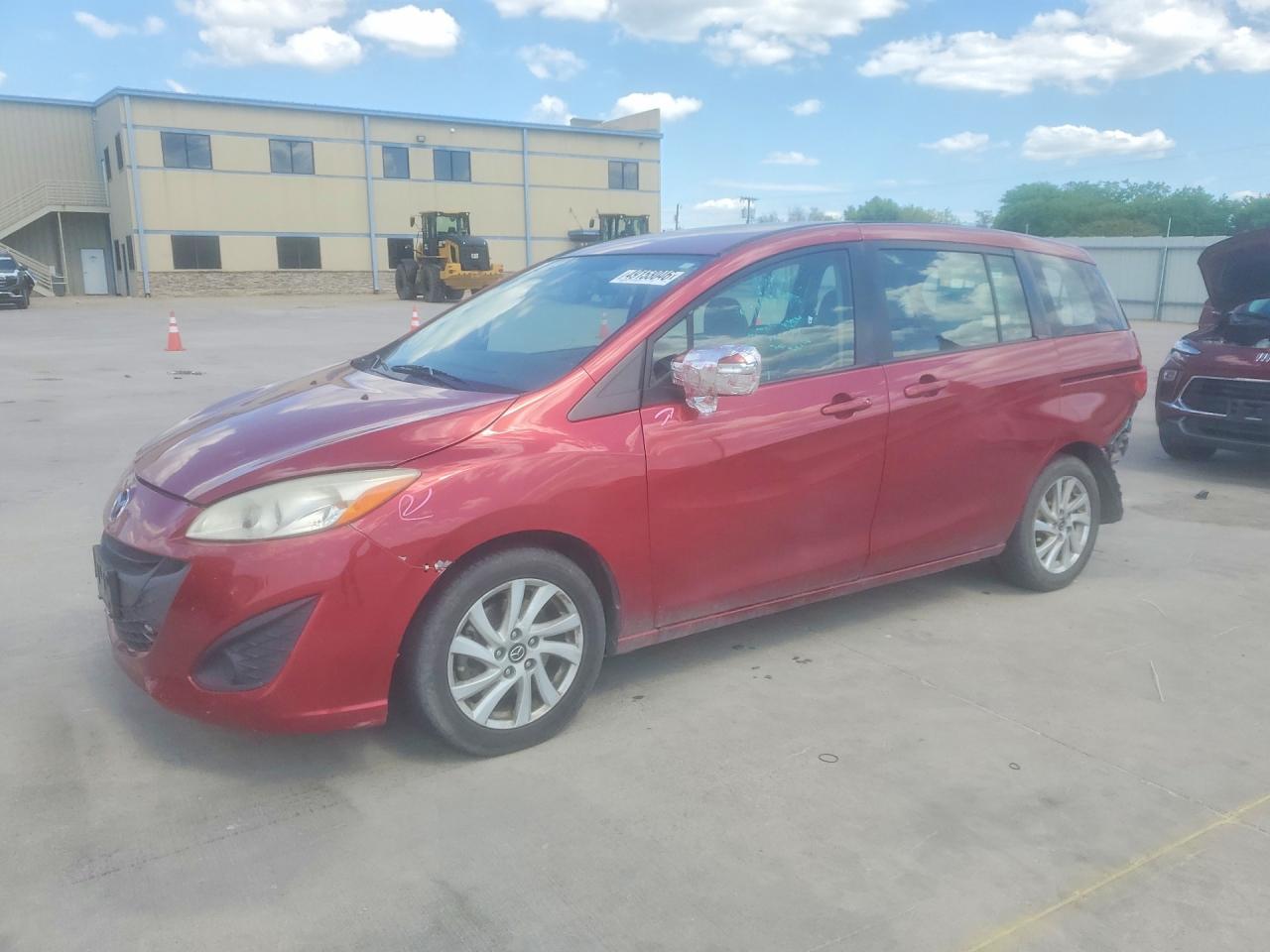 2015 Mazda 5 Sport Red vin: JM1CW2BL5F0186805