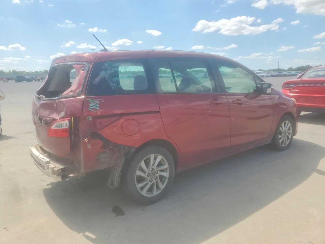 2015 Mazda 5 Sport Red vin: JM1CW2BL5F0186805