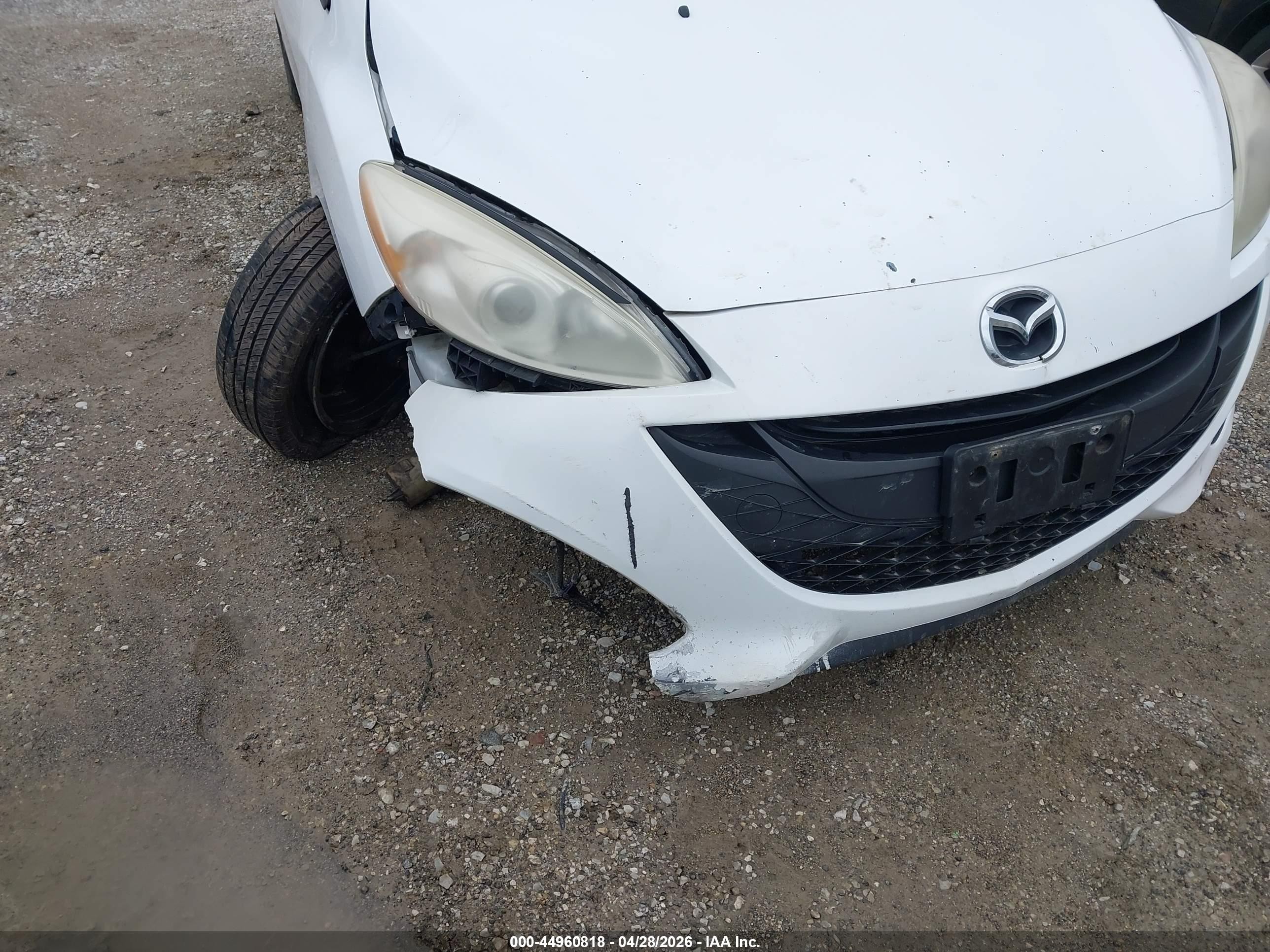 2012 Mazda Mazda5 Sport White vin: JM1CW2BL6C0110814