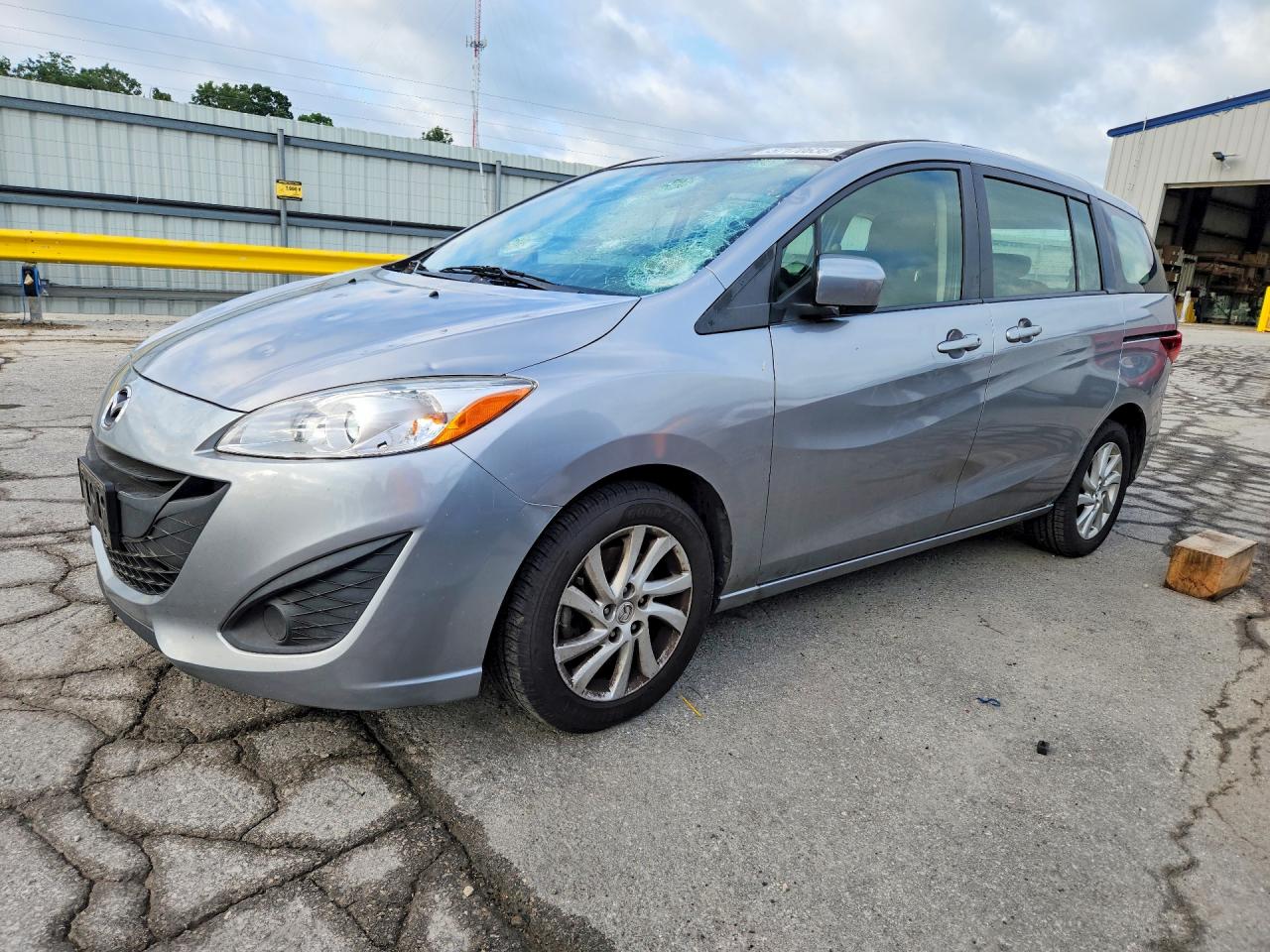2012 Mazda 5 Серебряный vin: JM1CW2BL6C0115365