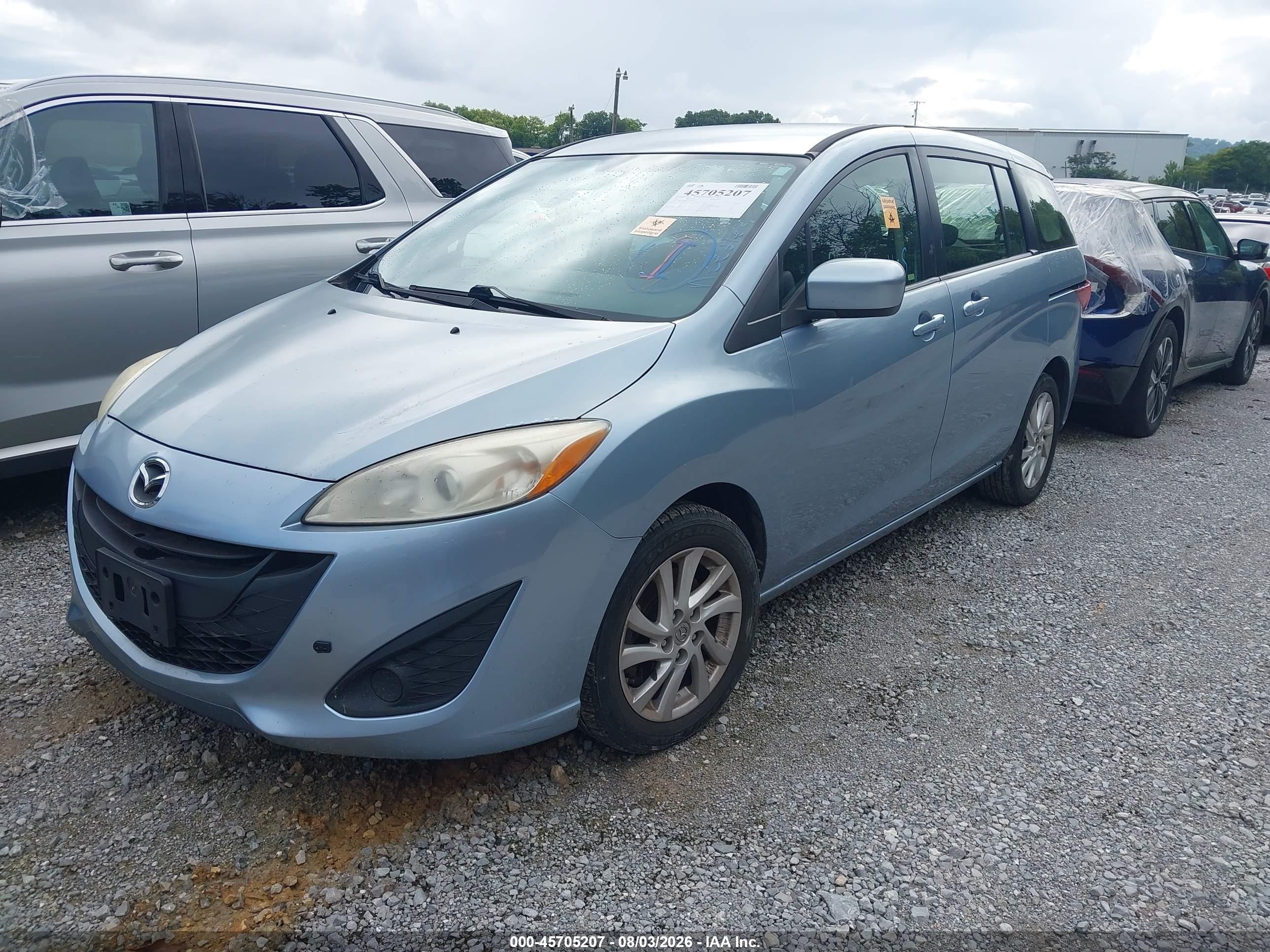 2012 Mazda Mazda5 Sport Light Blue vin: JM1CW2BL6C0140539