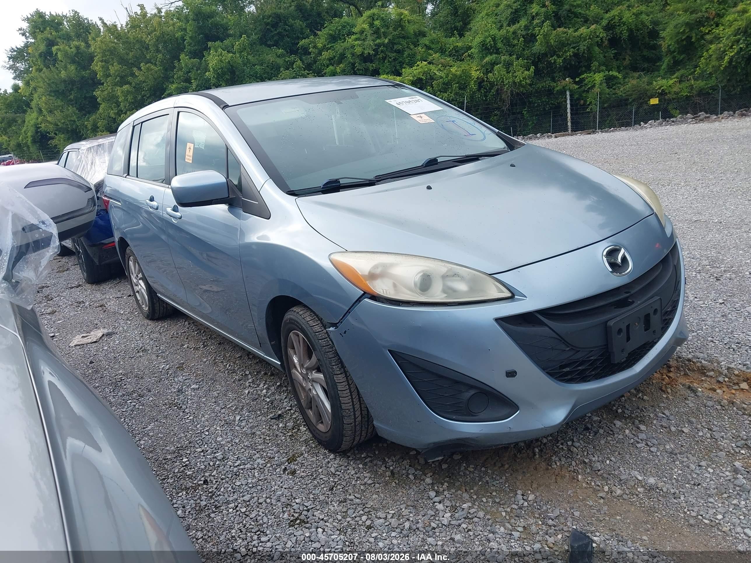 2012 Mazda Mazda5 Sport Light Blue vin: JM1CW2BL6C0140539