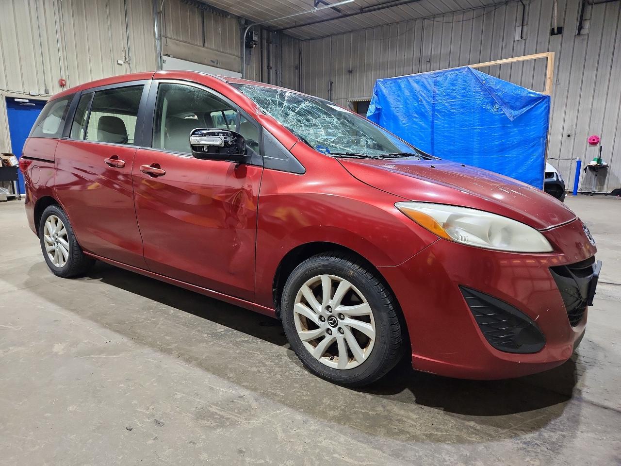 2013 Mazda 5 Красный vin: JM1CW2BL6D0146407