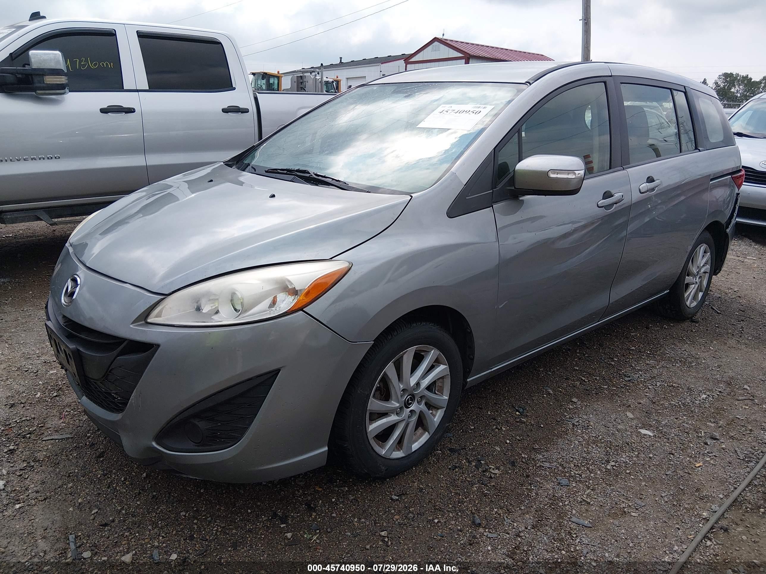 2013 Mazda Mazda5 Sport Silver vin: JM1CW2BL6D0146679