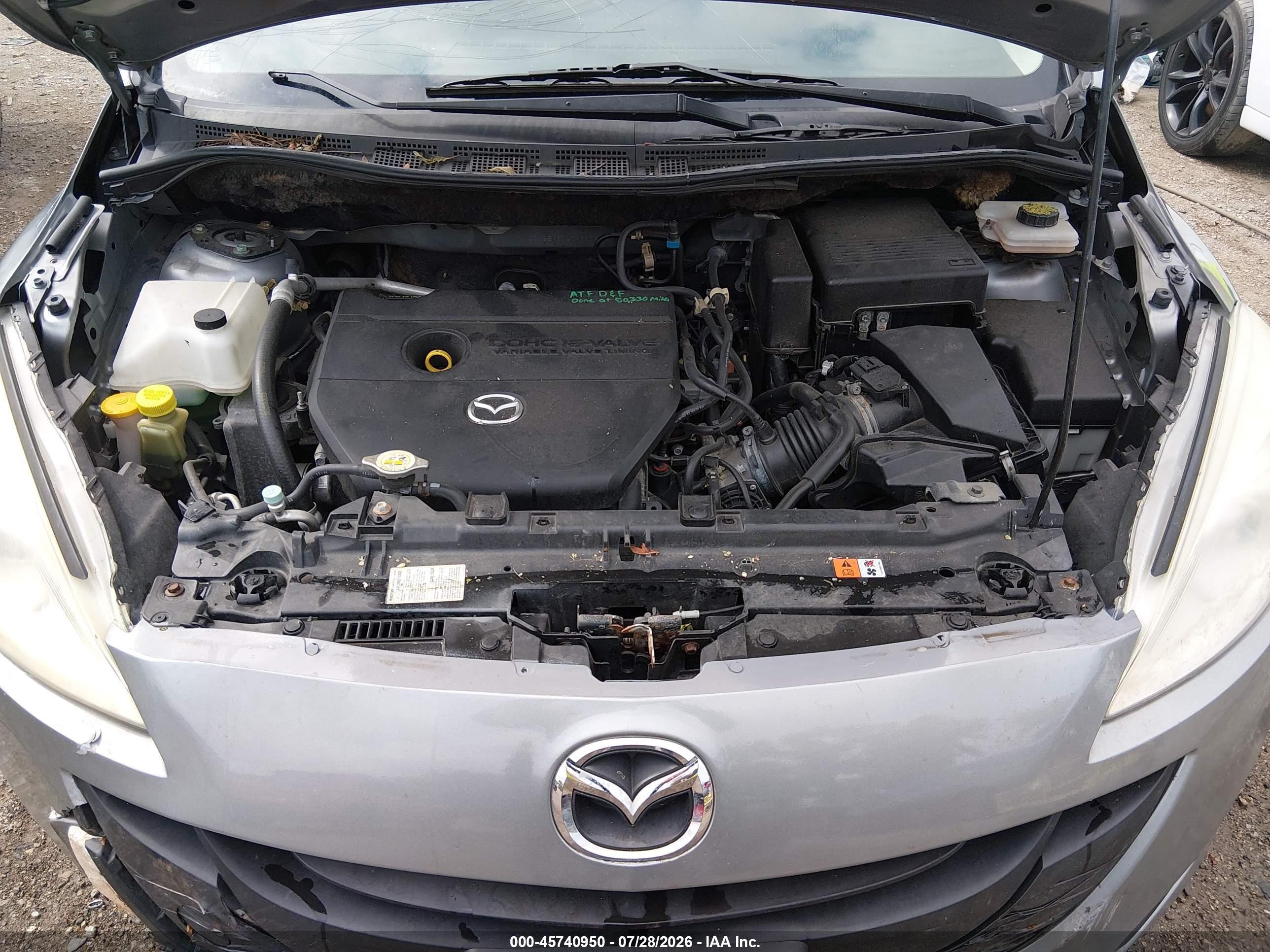 2013 Mazda Mazda5 Sport Silver vin: JM1CW2BL6D0146679