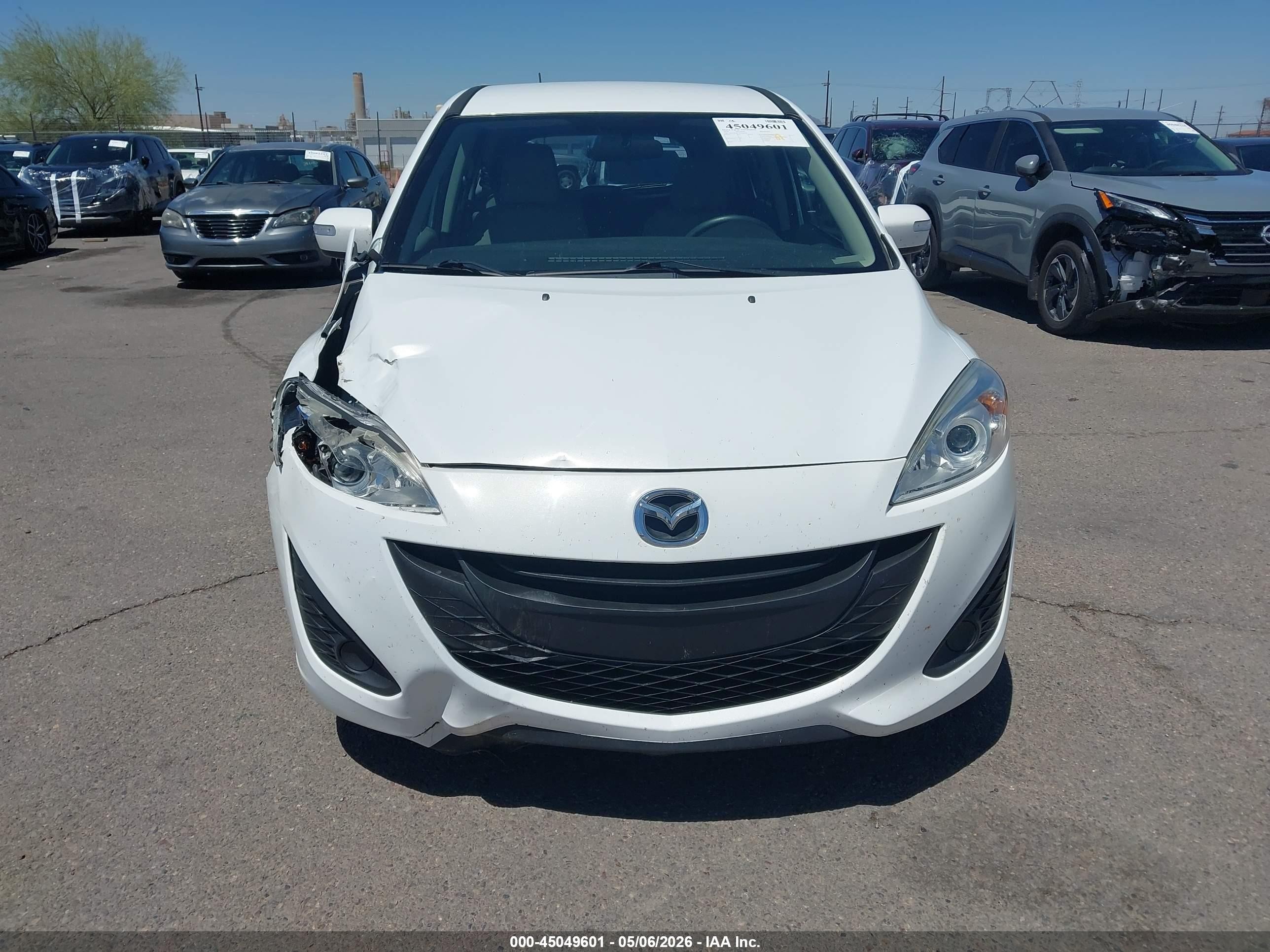 2015 Mazda Mazda5 Sport White vin: JM1CW2BL6F0180348