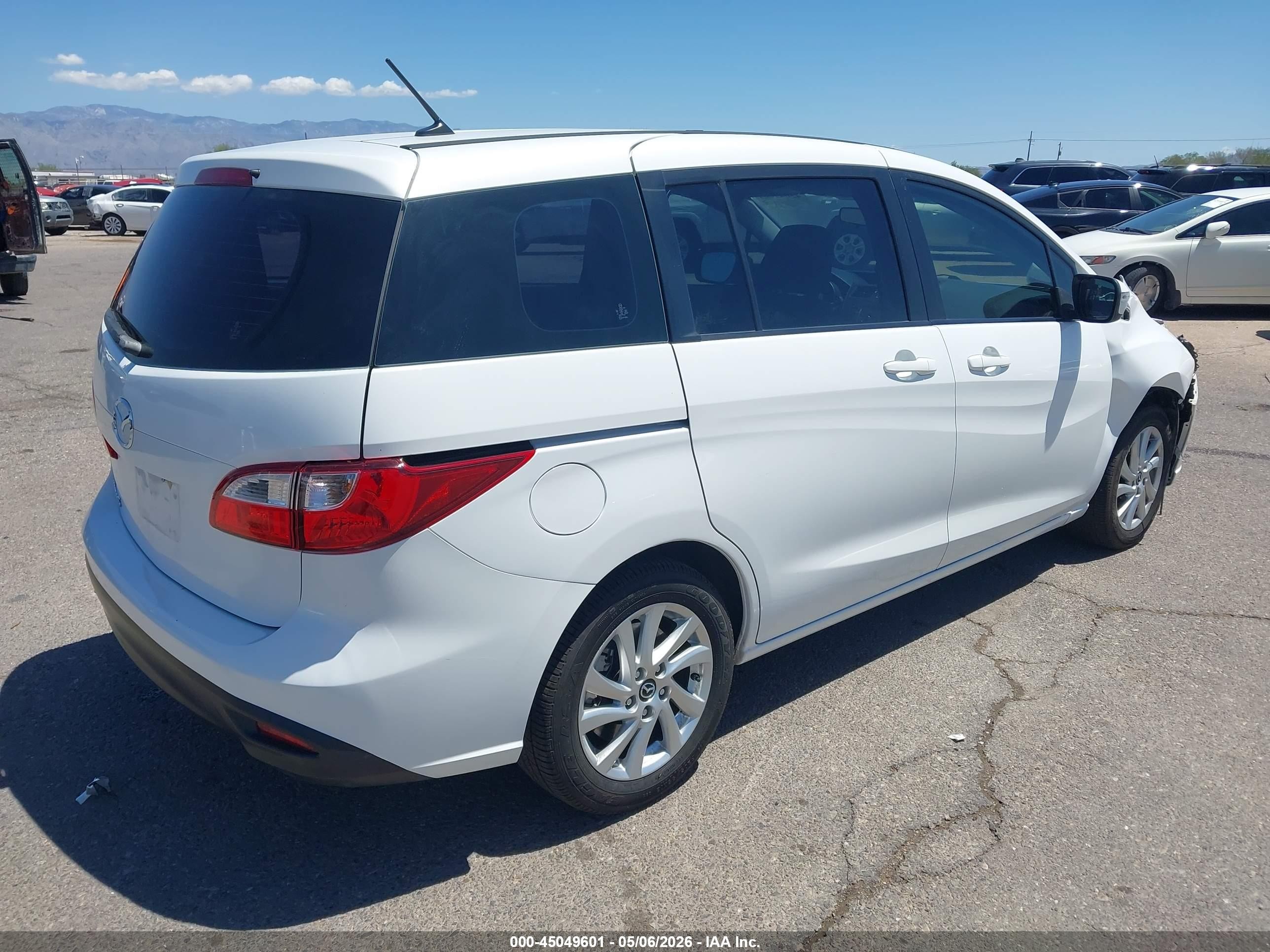 2015 Mazda Mazda5 Sport White vin: JM1CW2BL6F0180348