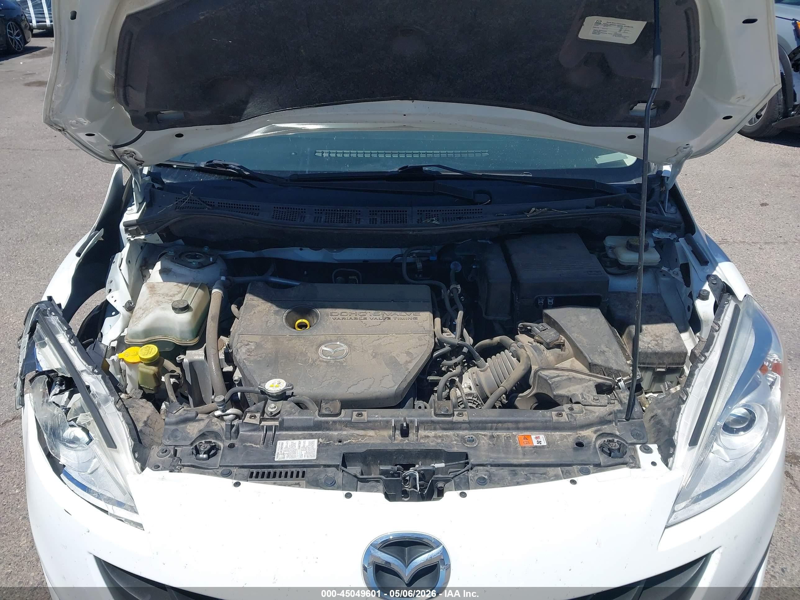 2015 Mazda Mazda5 Sport White vin: JM1CW2BL6F0180348