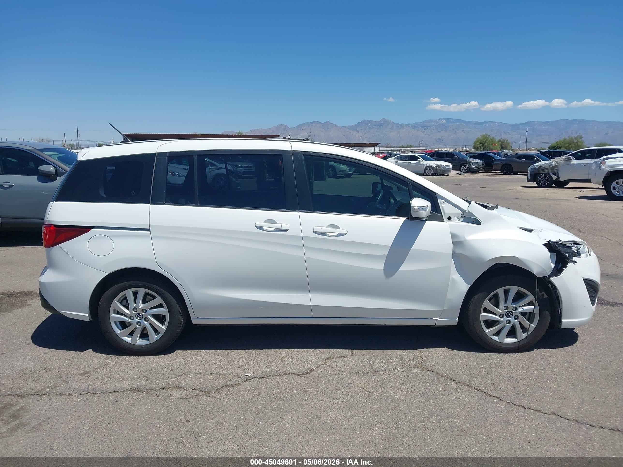 2015 Mazda Mazda5 Sport White vin: JM1CW2BL6F0180348