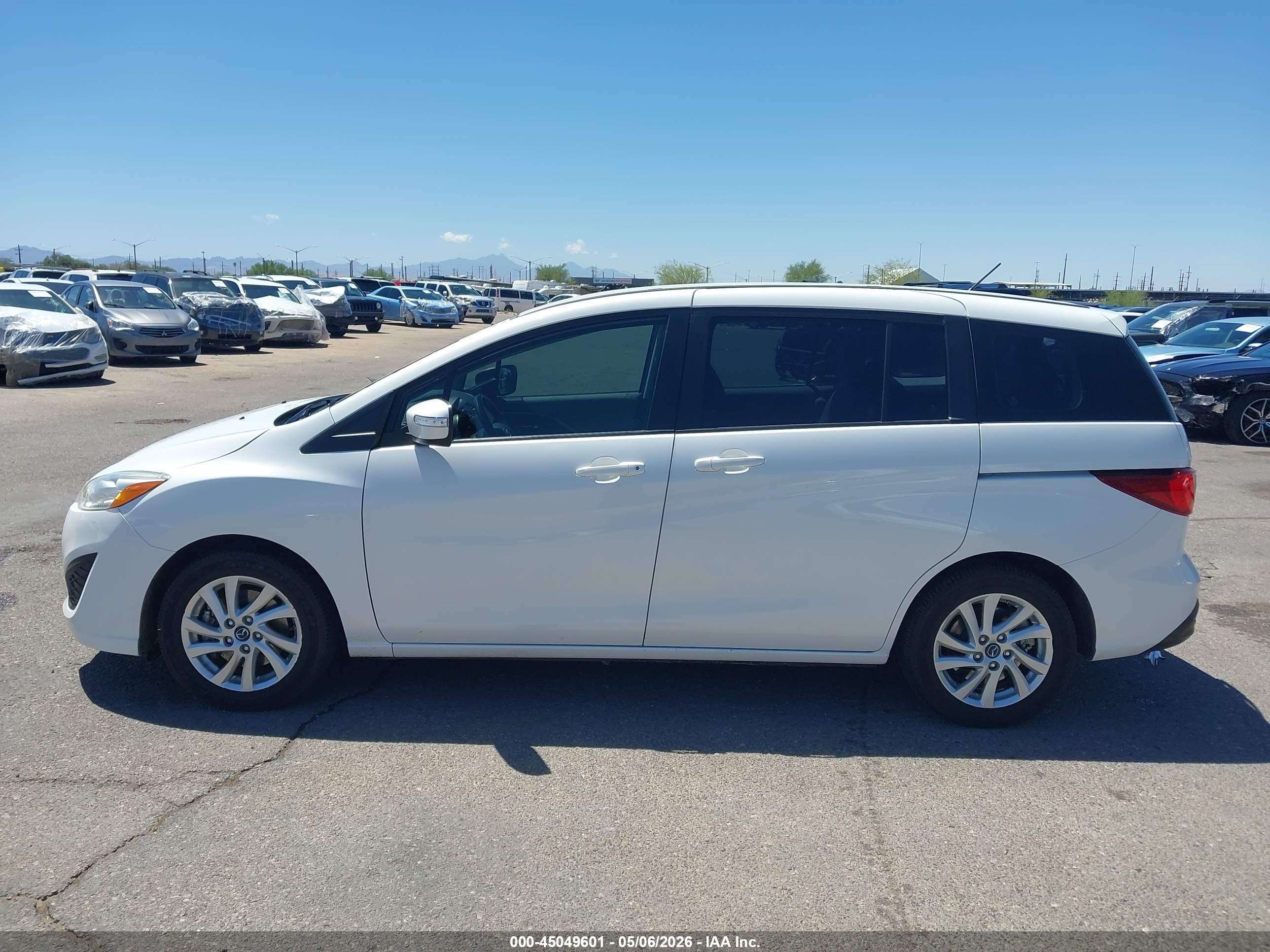 2015 Mazda Mazda5 Sport White vin: JM1CW2BL6F0180348