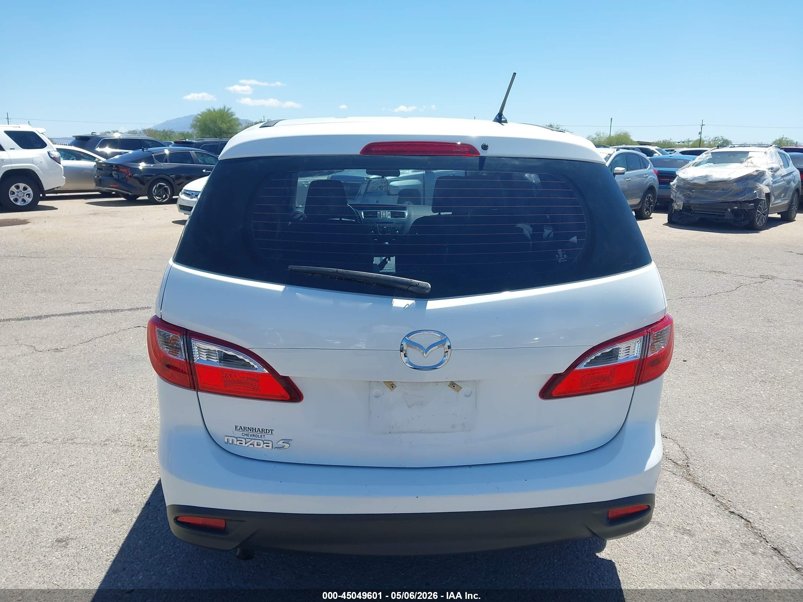 2015 Mazda Mazda5 Sport White vin: JM1CW2BL6F0180348