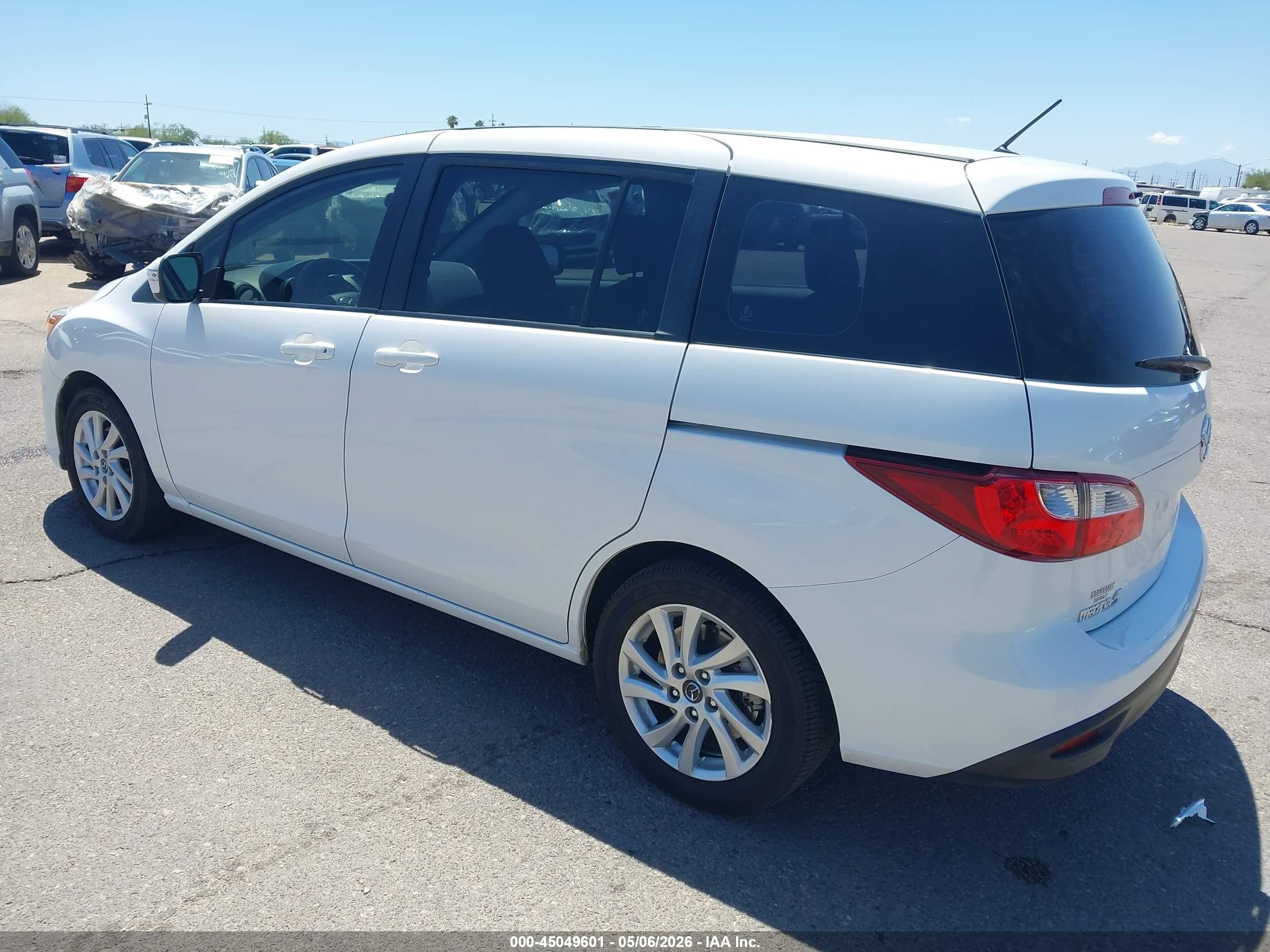 2015 Mazda Mazda5 Sport White vin: JM1CW2BL6F0180348