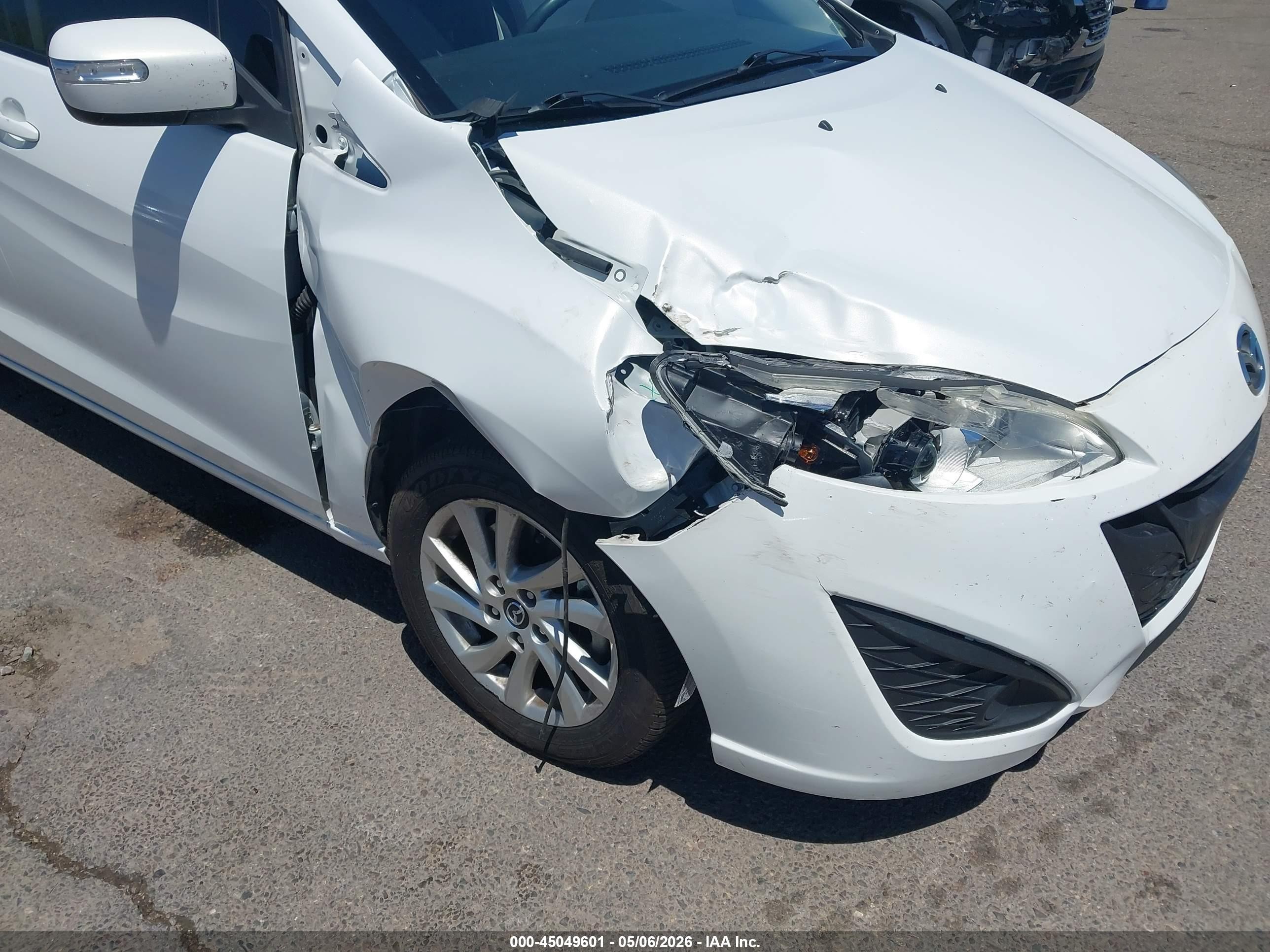 2015 Mazda Mazda5 Sport White vin: JM1CW2BL6F0180348