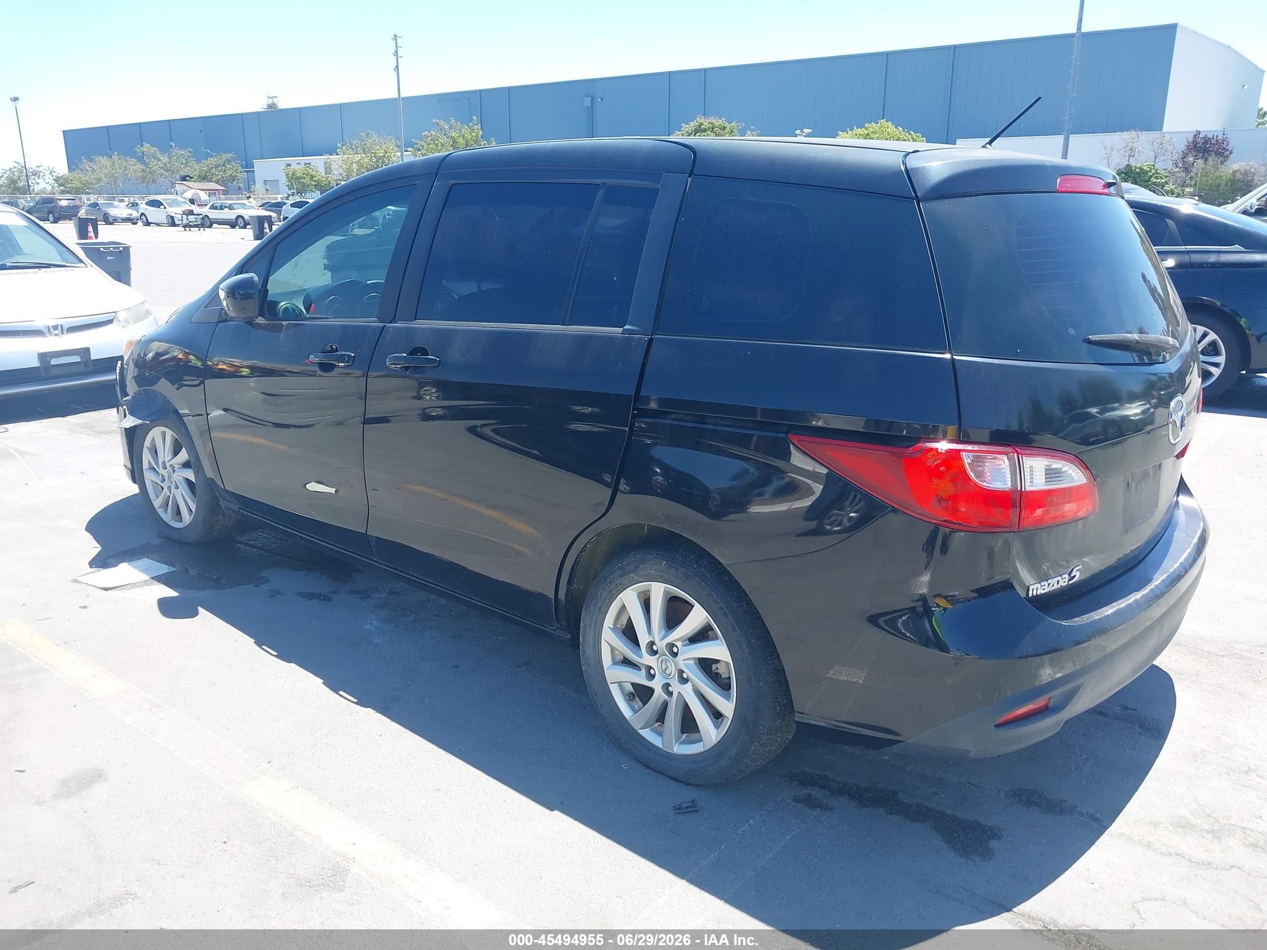 2012 Mazda Mazda5 Sport Black vin: JM1CW2BL7C0111082