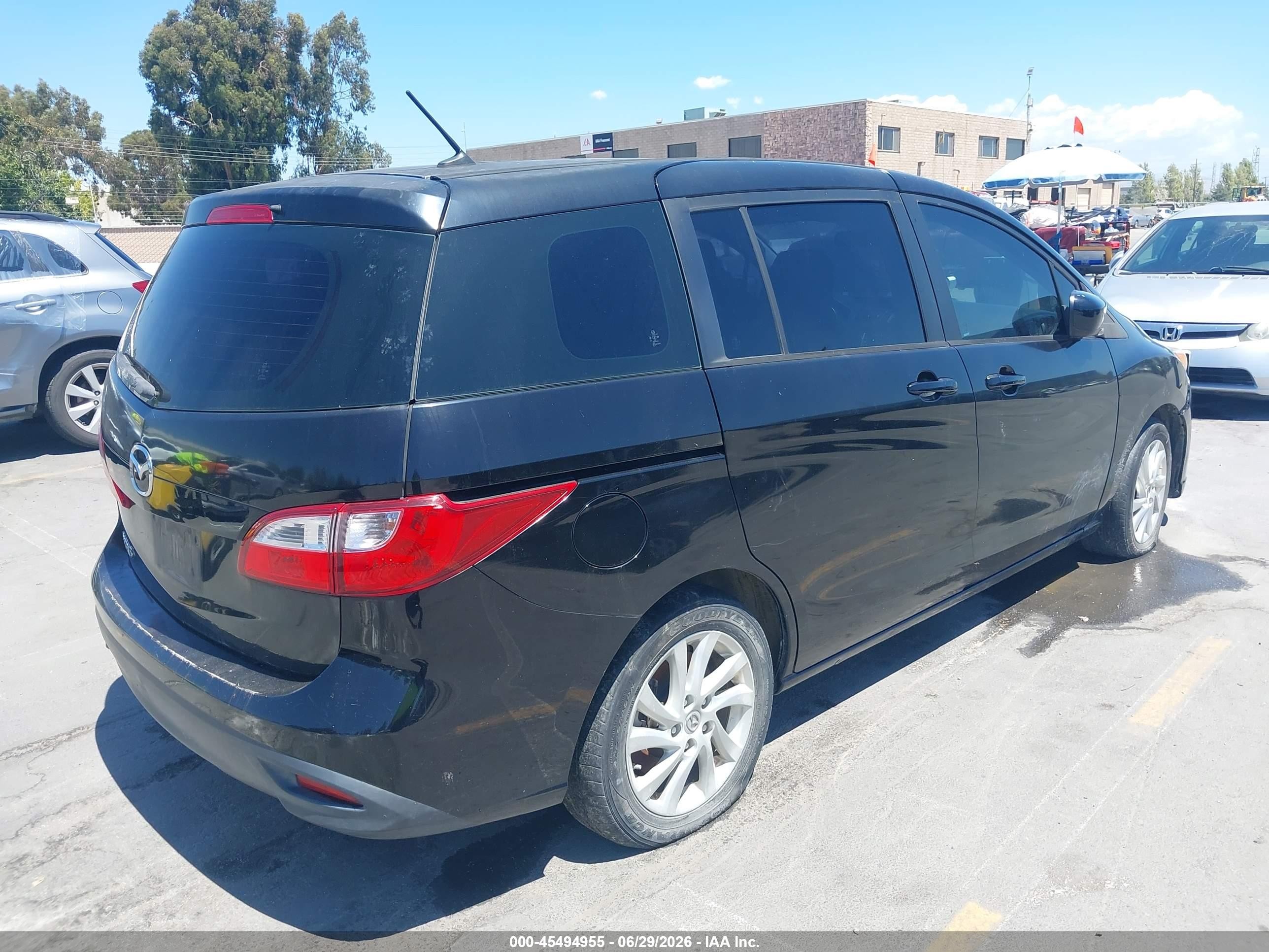 2012 Mazda Mazda5 Sport Black vin: JM1CW2BL7C0111082