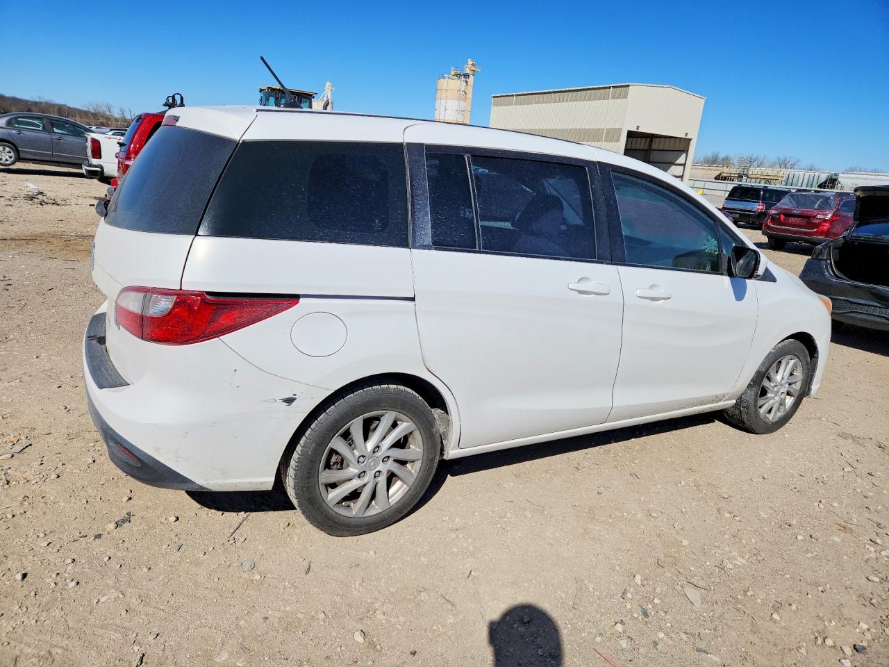 2012 Mazda 5 White vin: JM1CW2BL7C0117464