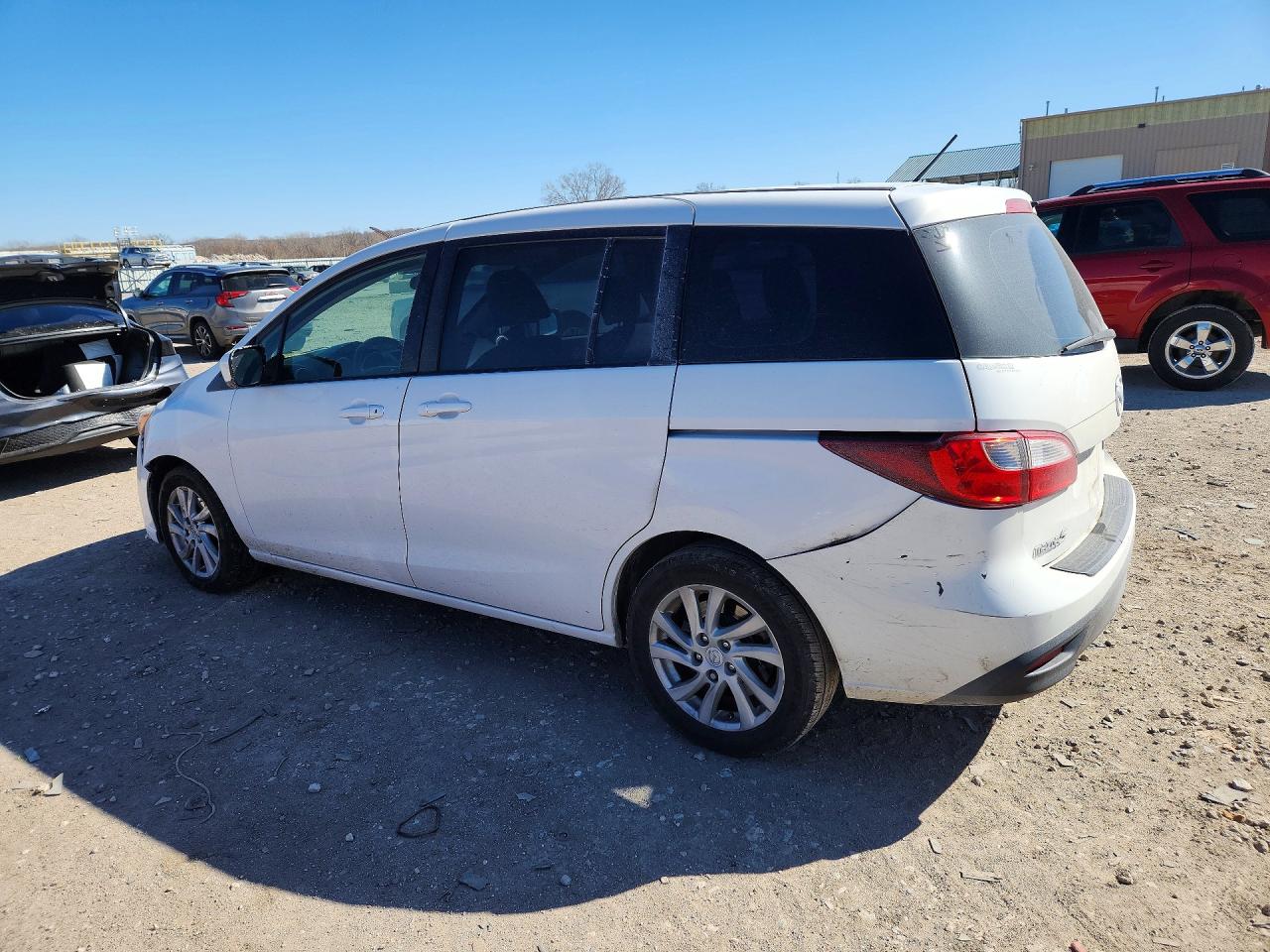 2012 Mazda 5 White vin: JM1CW2BL7C0117464