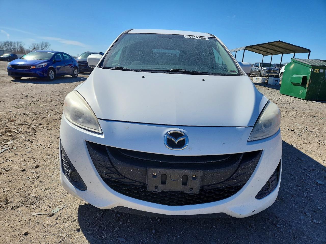 2012 Mazda 5 White vin: JM1CW2BL7C0117464