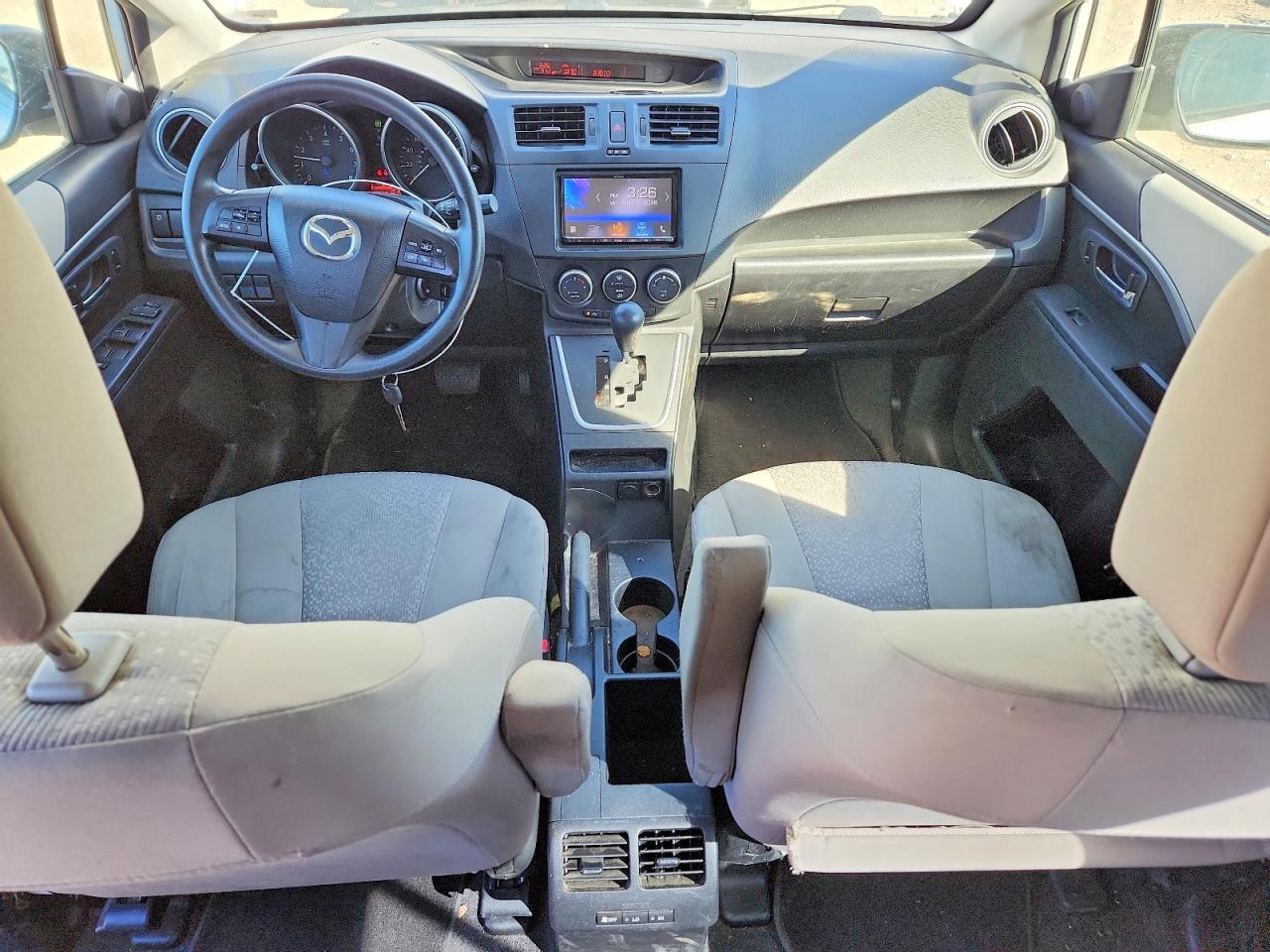 2012 Mazda 5 White vin: JM1CW2BL7C0117464