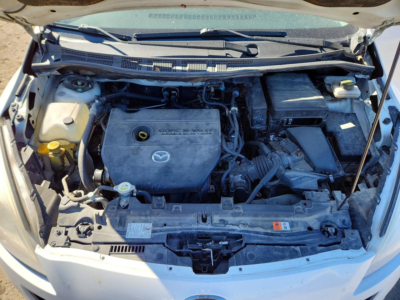 2012 Mazda 5 White vin: JM1CW2BL7C0117464