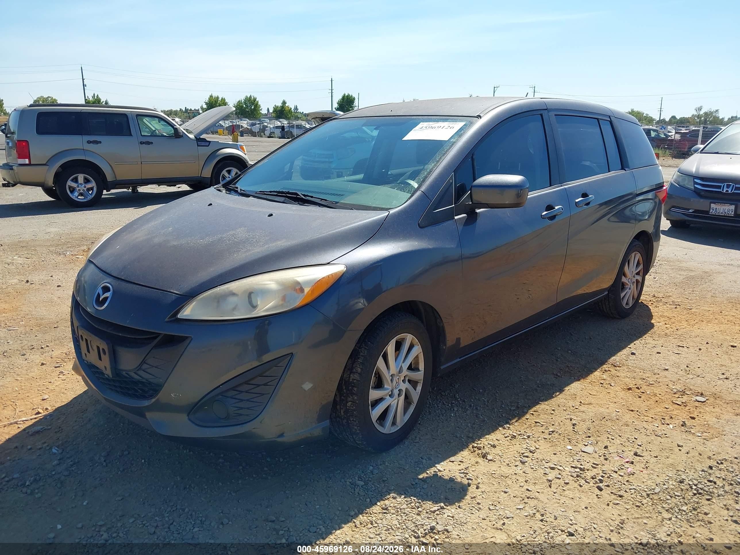 2012 Mazda Mazda5 Sport Gray vin: JM1CW2BL7C0120073