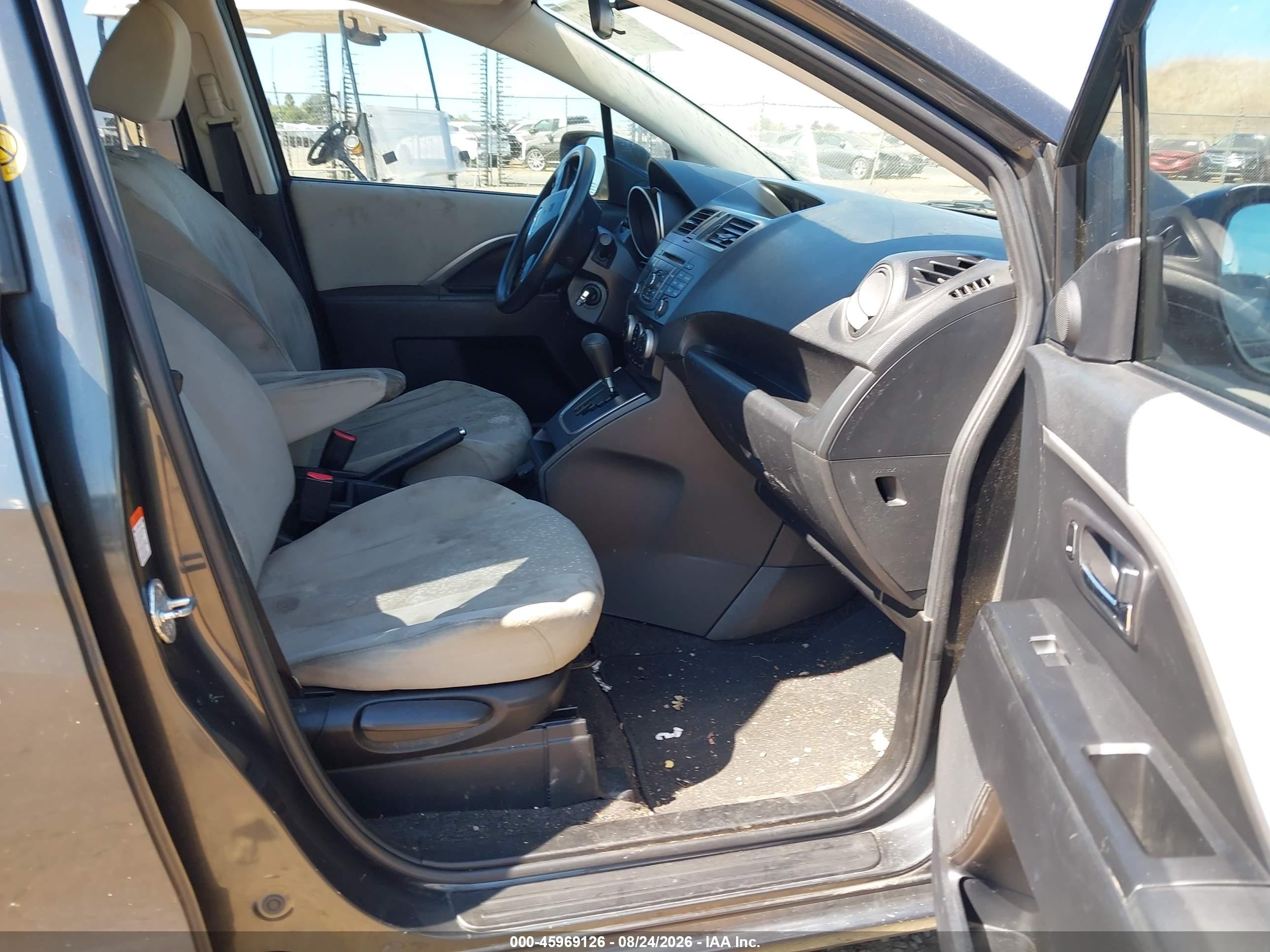 2012 Mazda Mazda5 Sport Gray vin: JM1CW2BL7C0120073
