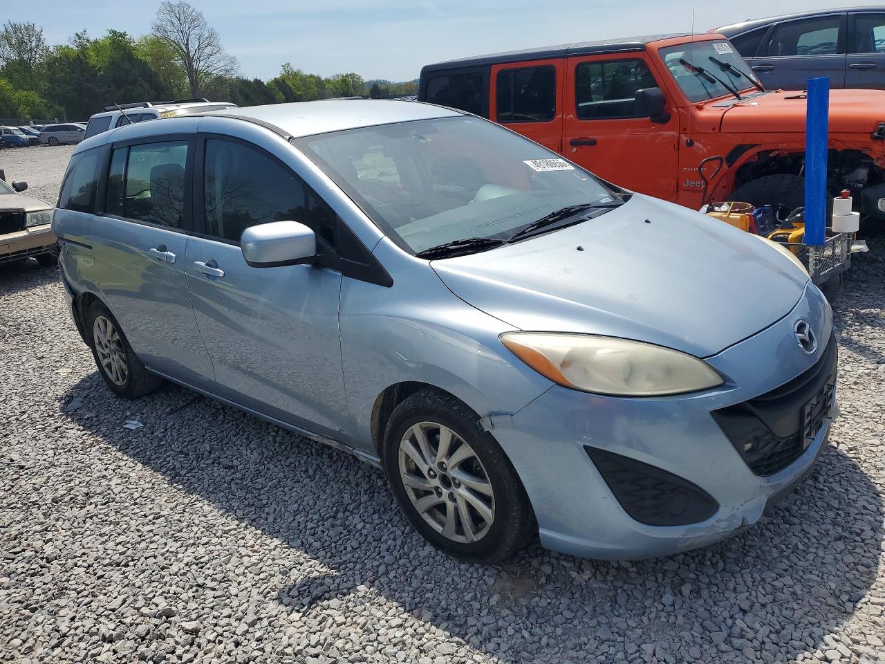 2012 Mazda 5 Blue vin: JM1CW2BL7C0125015