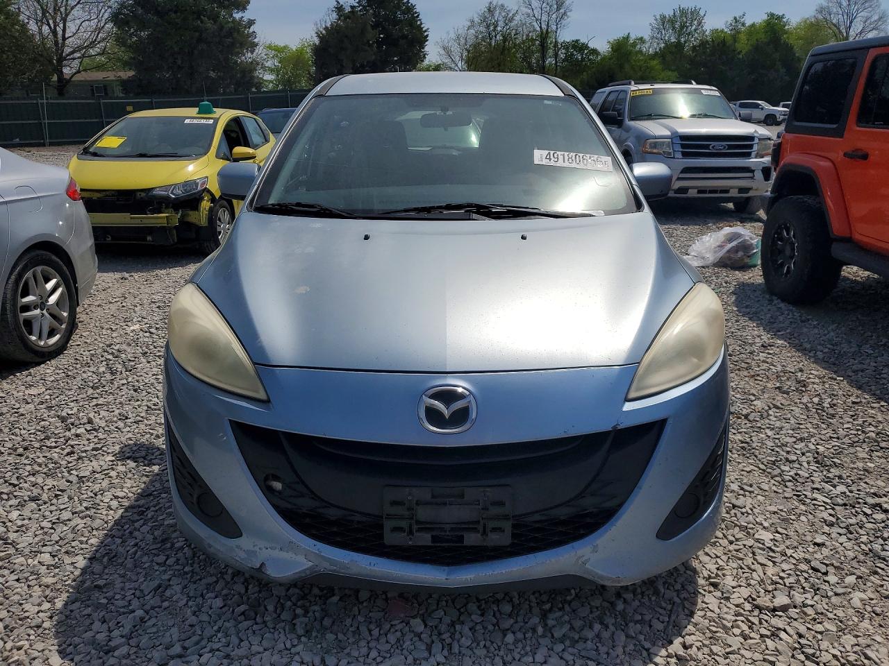 2012 Mazda 5 Blue vin: JM1CW2BL7C0125015