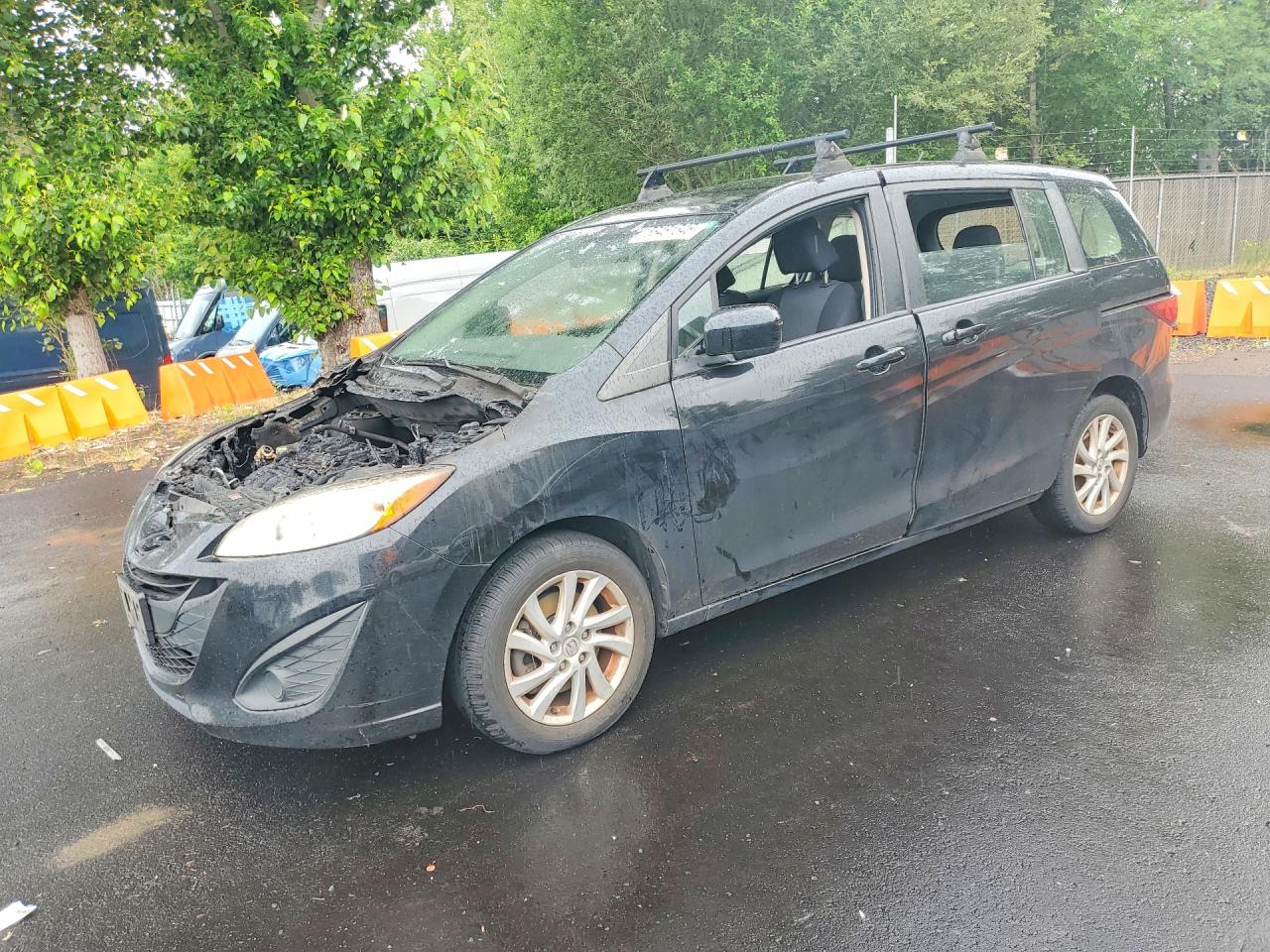 2012 Mazda 5 Black vin: JM1CW2BL7C0132837