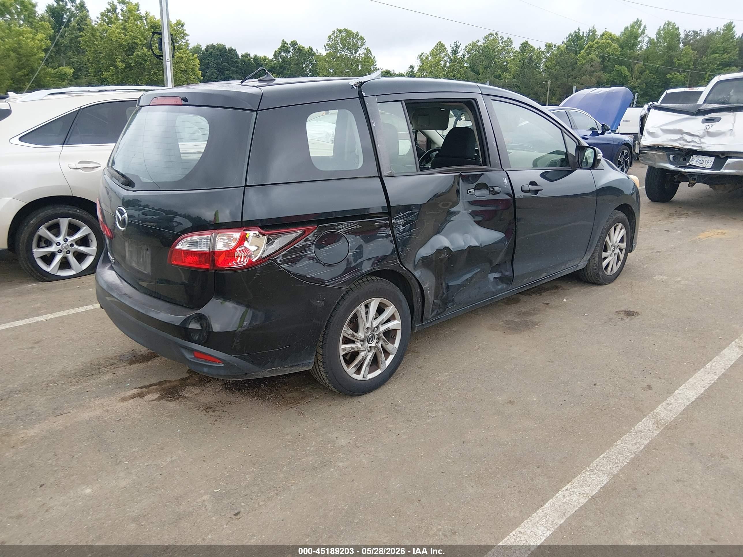 2013 Mazda Mazda5 Sport Black vin: JM1CW2BL7D0155293