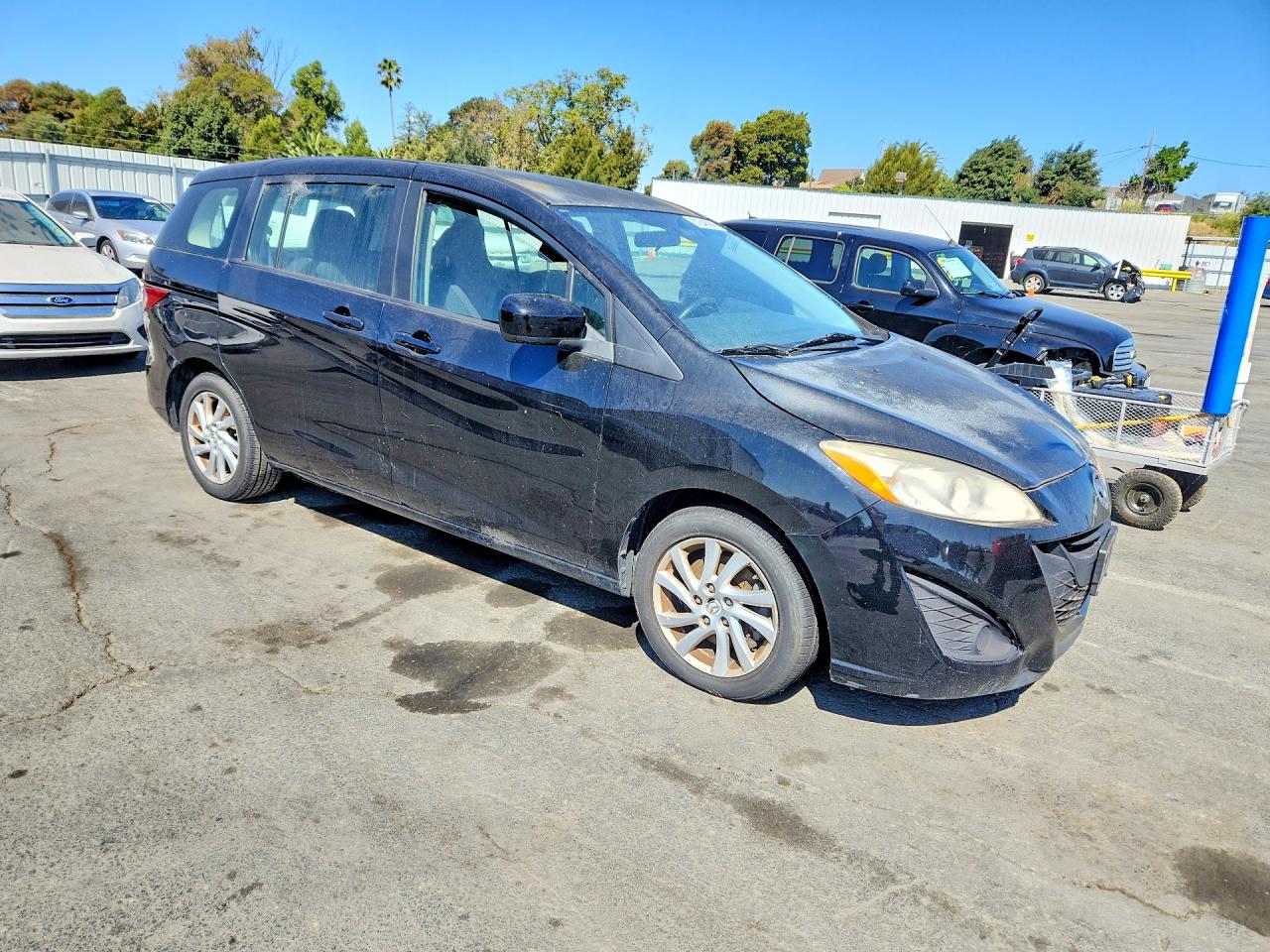 2012 Mazda 5 Black vin: JM1CW2BL8C0109695